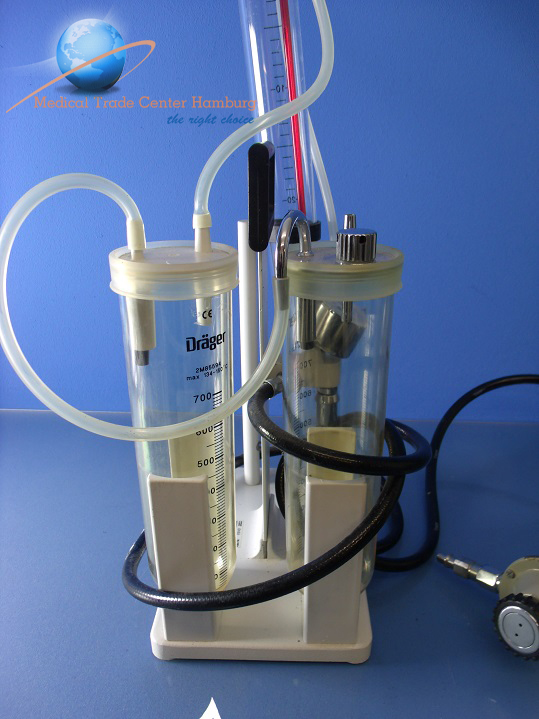 Dräger O2 / AIR Absaugung Sekretabsaugung mit Manometer