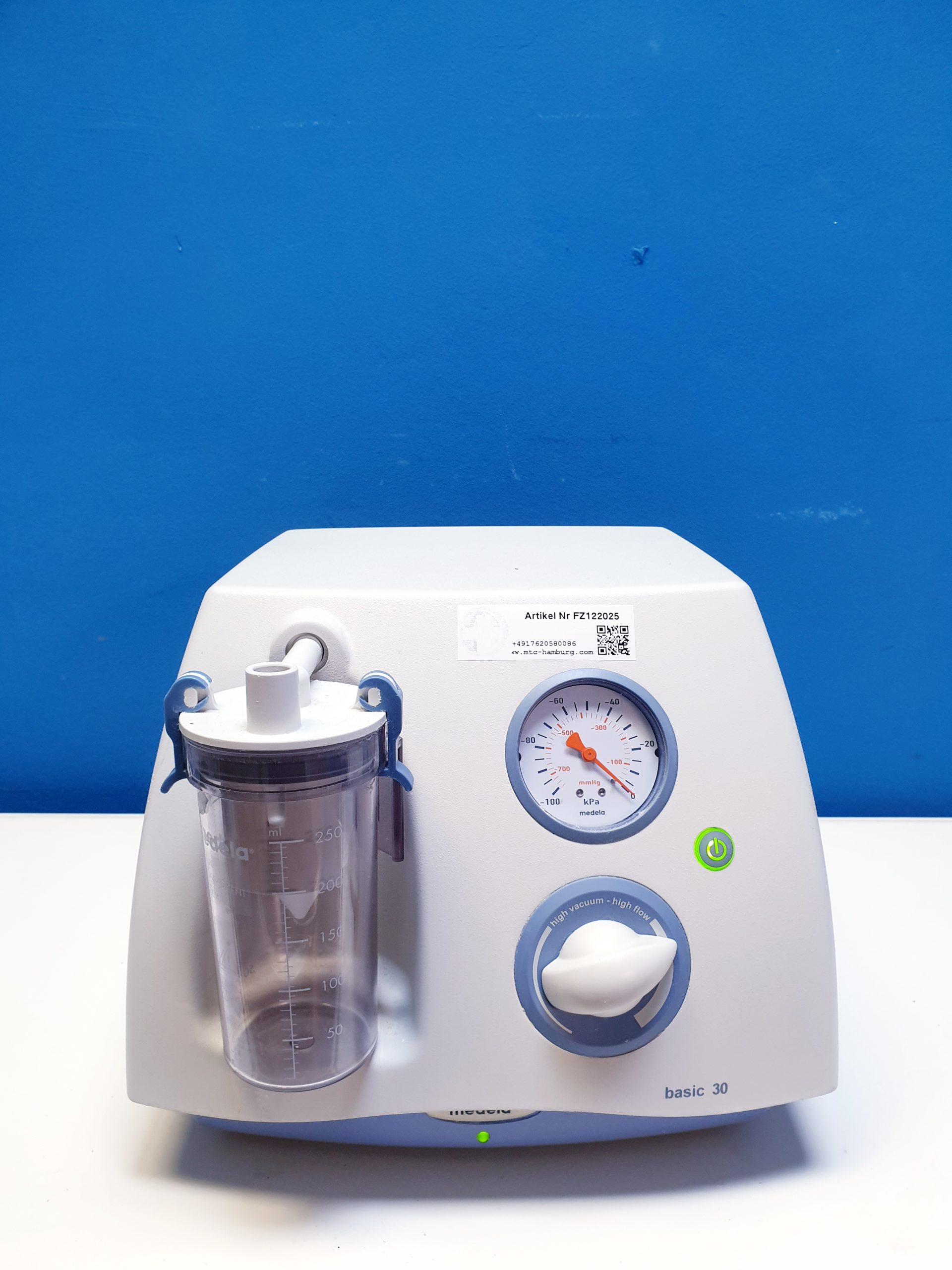 Medela Basic 30 Surgical Aspirator Rapid Vacuum Suction Pump mit Behälter