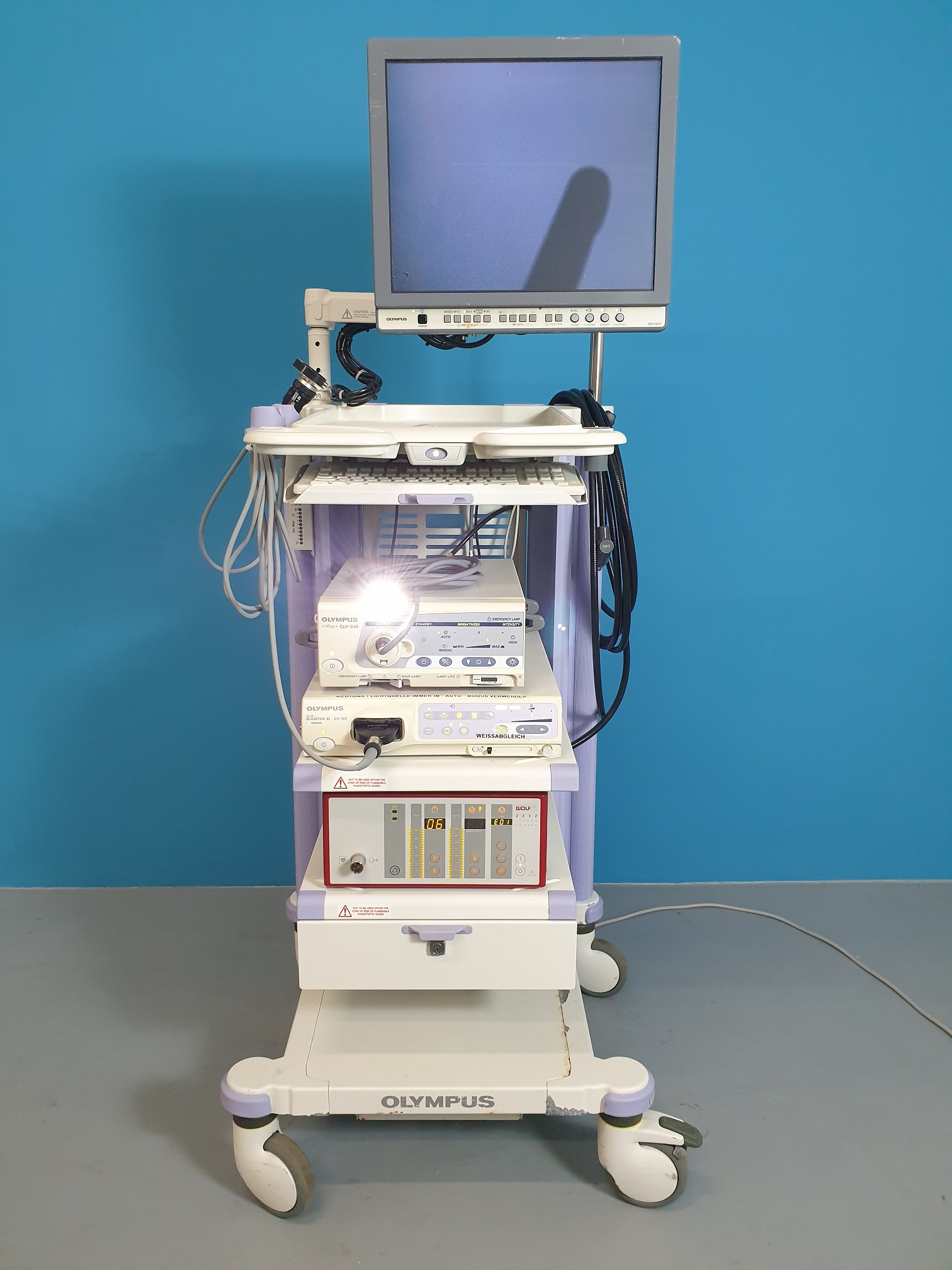 OLYMPUS OEV191H, CV-180, 10805oi HD, CLV-S40, MAJ-175, Wolf 2232 Lapro CO2 Pneu Turm