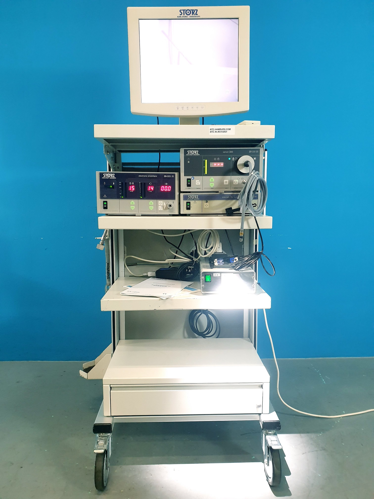 STORZ Xenon 300 + Electronic Endoflator + Telecam SL PAL + Trenntrafo