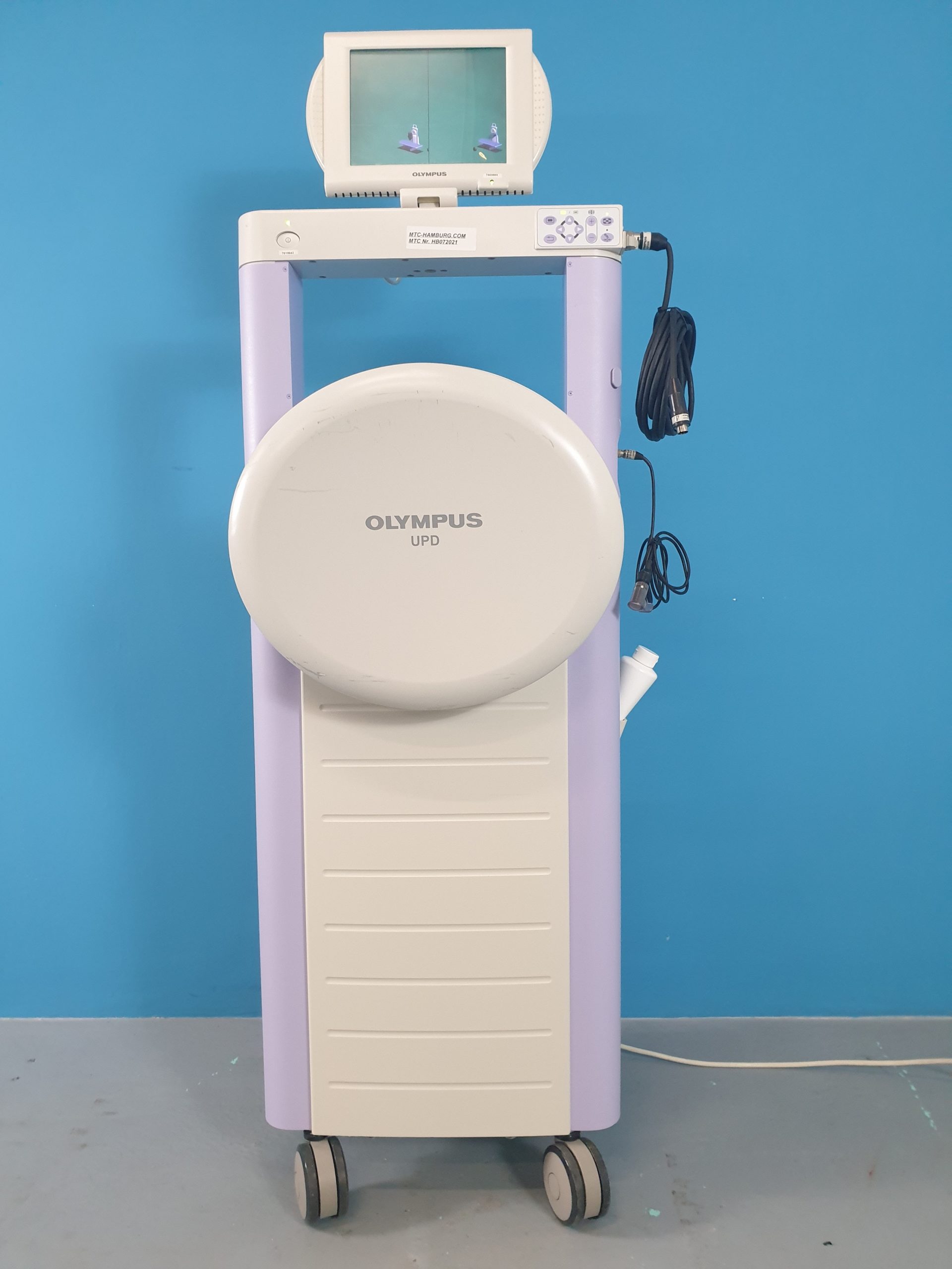 Olympus UPD Endoscope Position Detecting zur Positions- Bestimmung und Darstellung des Koloskops im Darm,