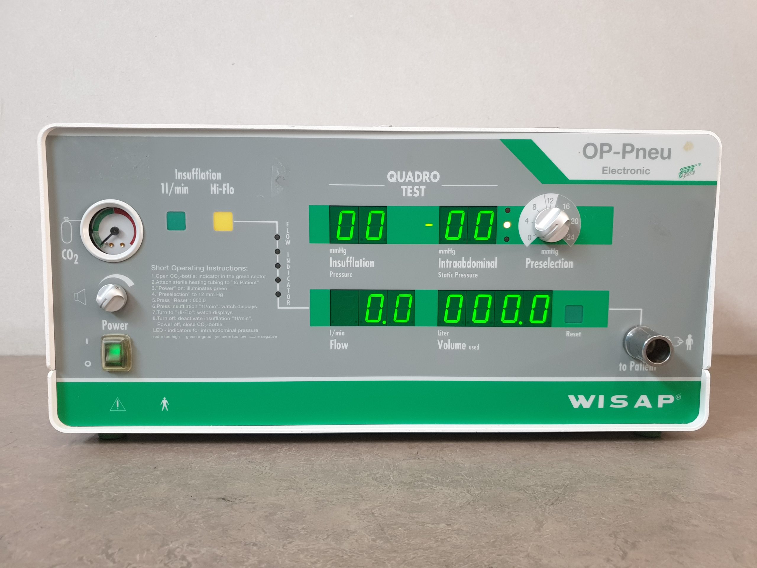 WISAP 7050E – 7050 E CO2-OP-Pneu High Flow Insufflator Laparoskopie