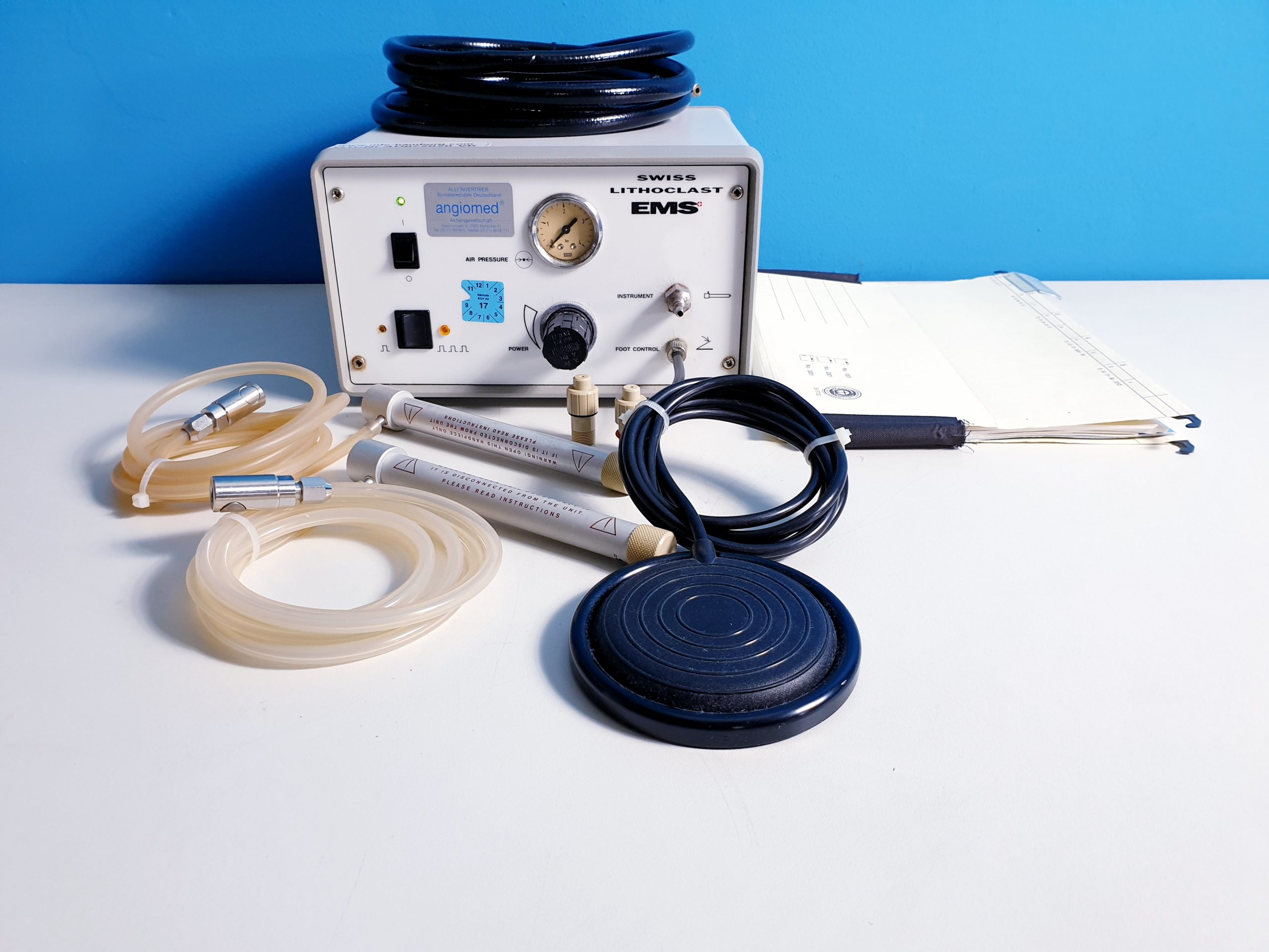 EMS Swiss Lithoclast System Lithotripter mit Zubehör – 02 Handstücke