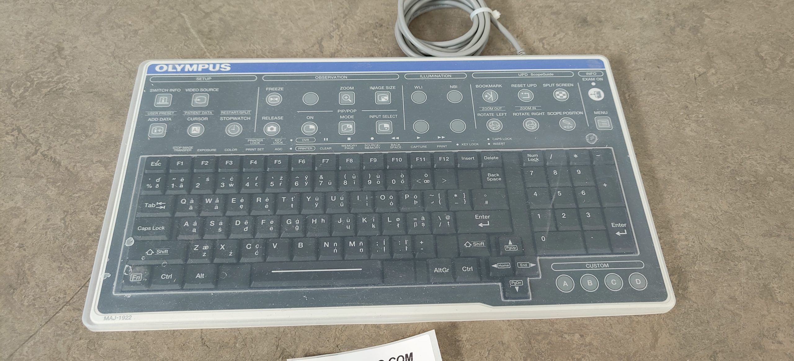 Olympus MAJ-1922 / Endoskopie Tastatur Olympus N860-3917-T201/20
