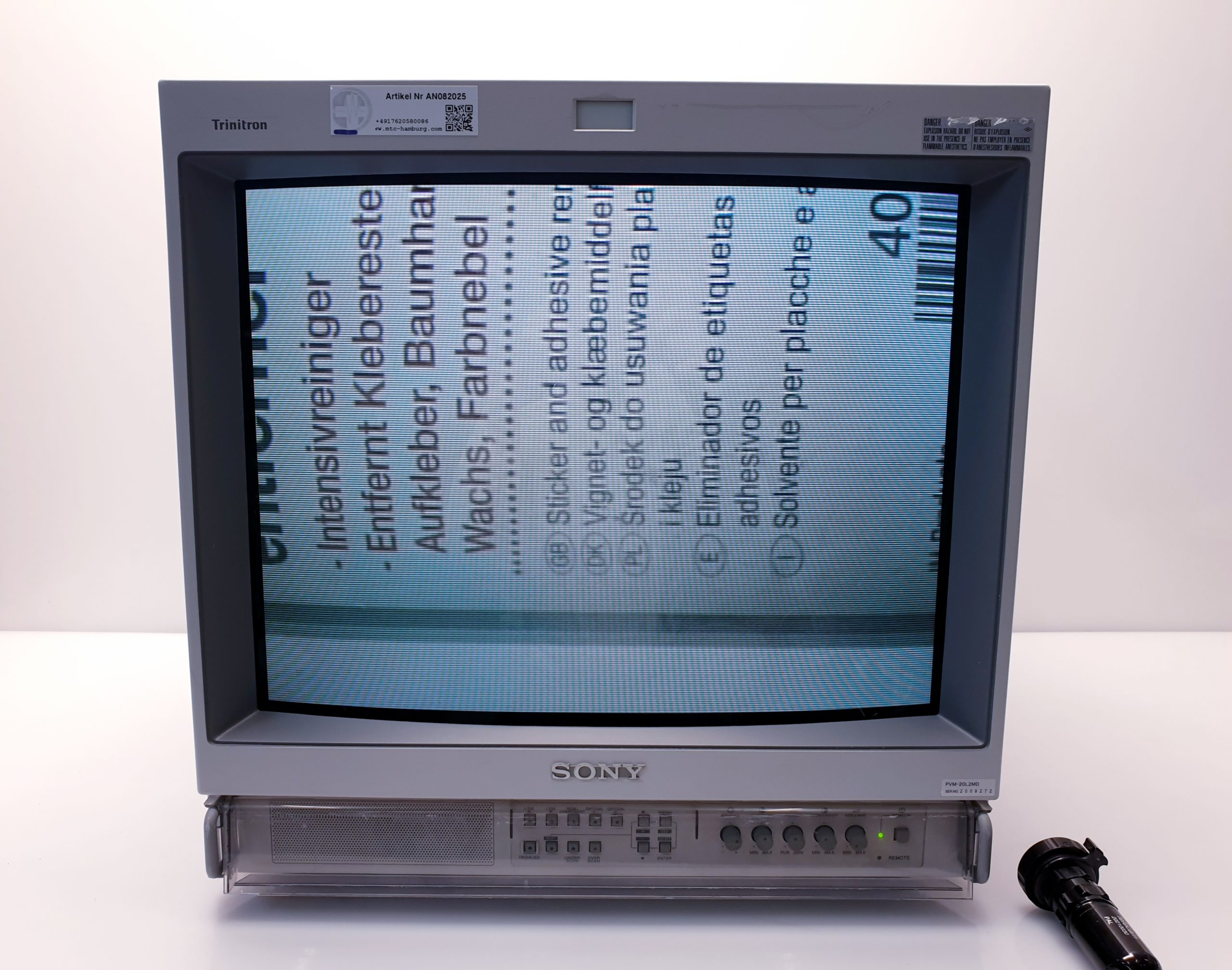 Sony PVM-20L2MD Trinitron Color Video Monitor 20 Inch Endoscopy – Monitor