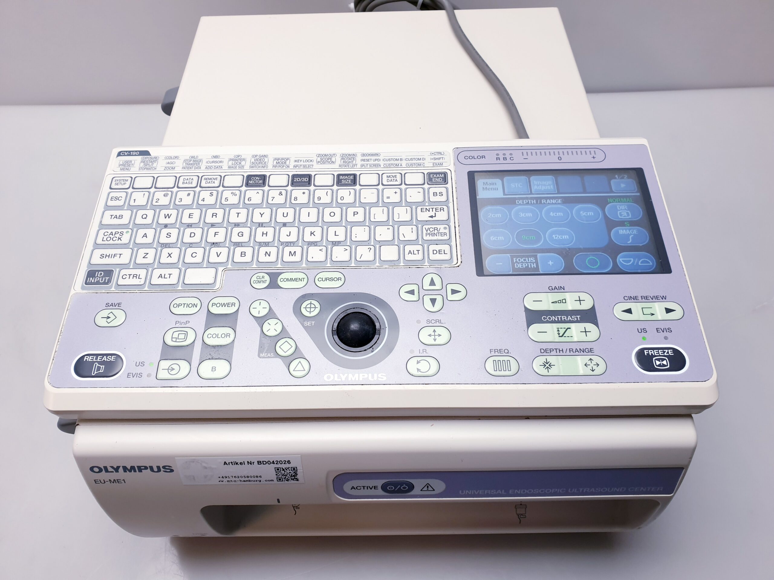 Olympus EU-ME1 Videoprozessor für Echo-Endoskopie + MAJ-1710 Ultrasound Keyboard