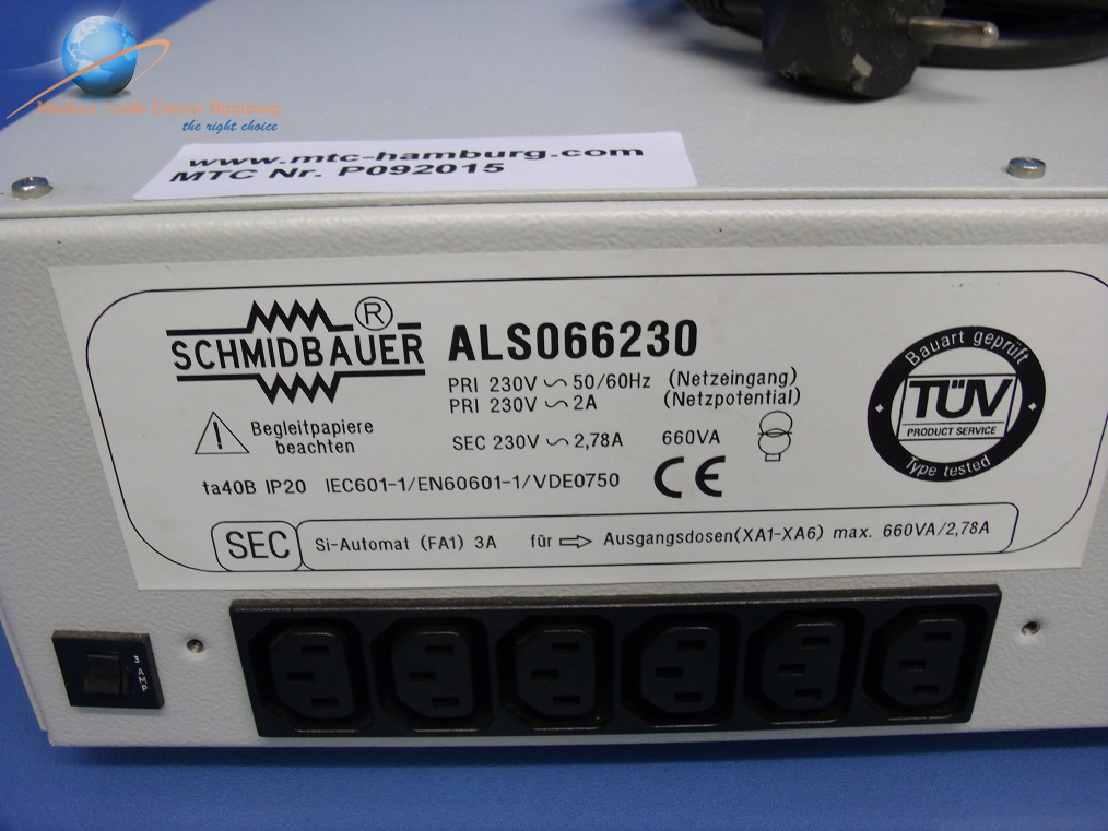 Schmidbauer ALS 066230 Trenntrafo