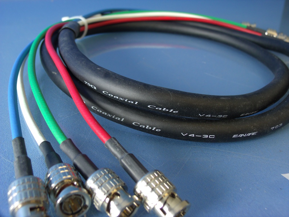 Coaxial Cable CANARE V4-3C 75 ohm precision 4 element component channel