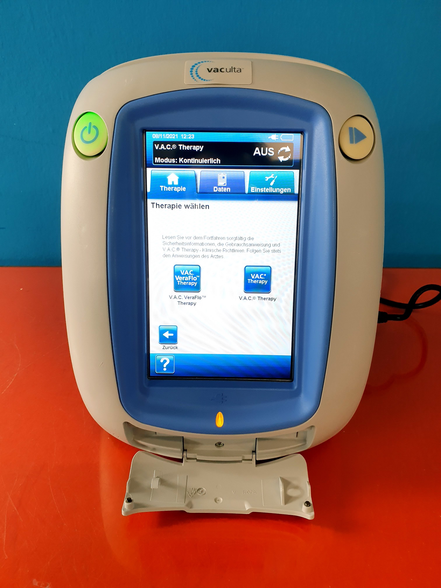 KCI VAC Ultra Veraflow Negative Pressure Wound Therapy System Unterdruck-Wundheilungssystem mit Netzteil