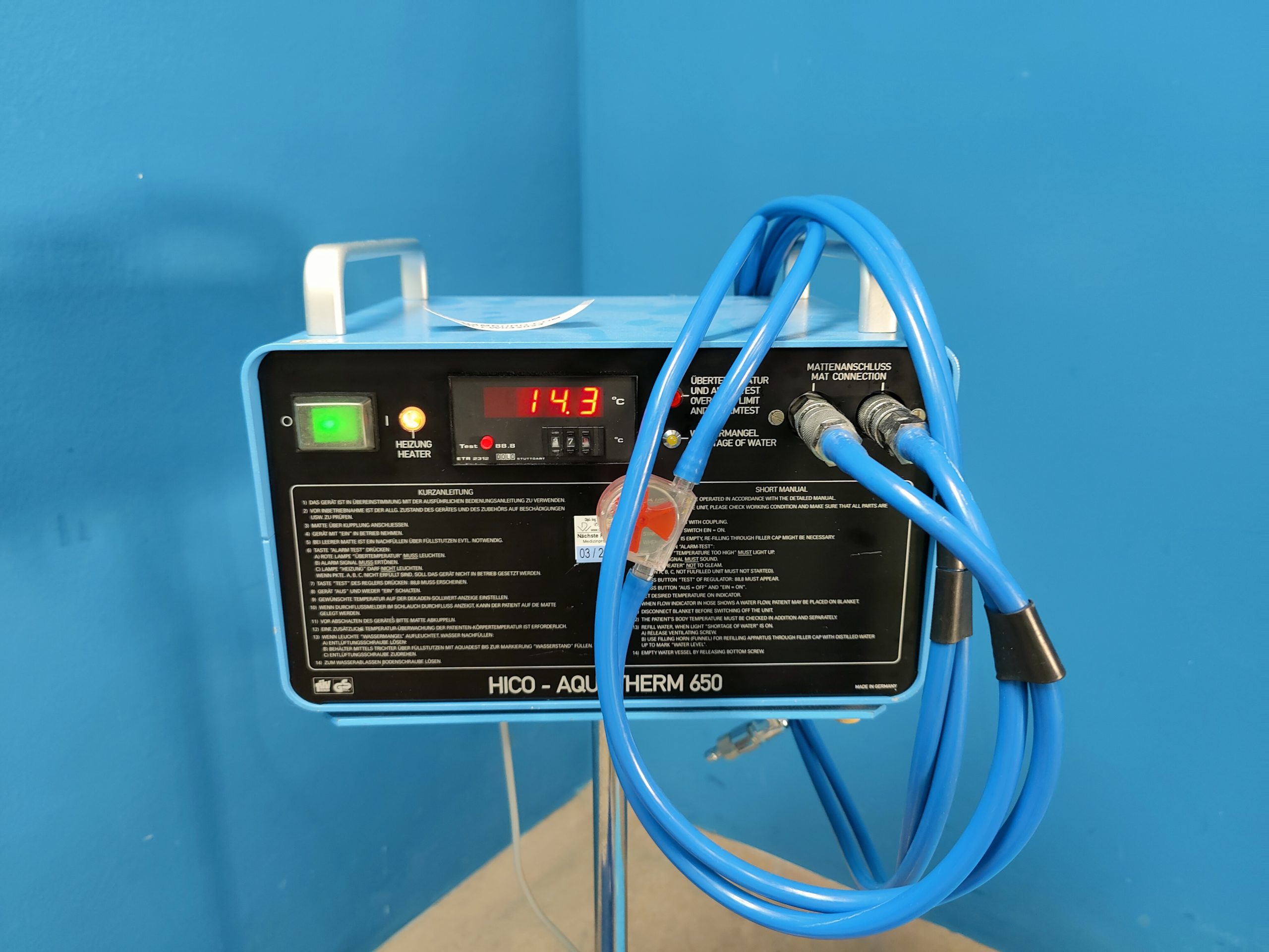 HIRTZ HICO AQUATHERM 650 Hyperthermiegerät