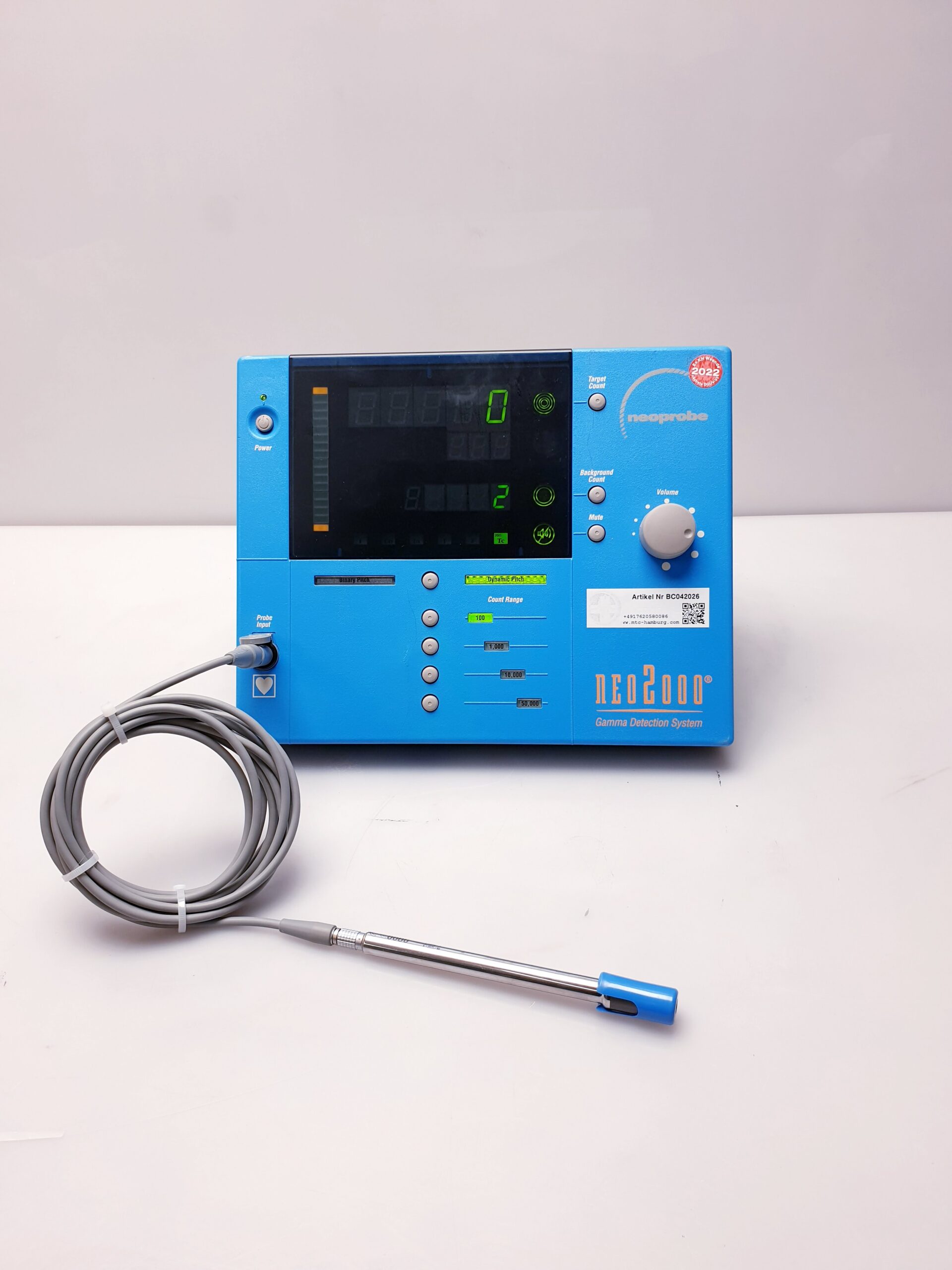 Devicor Neoprobe Gamma Detection System Neo 2000 Neo2000 Mit Sonde GDS