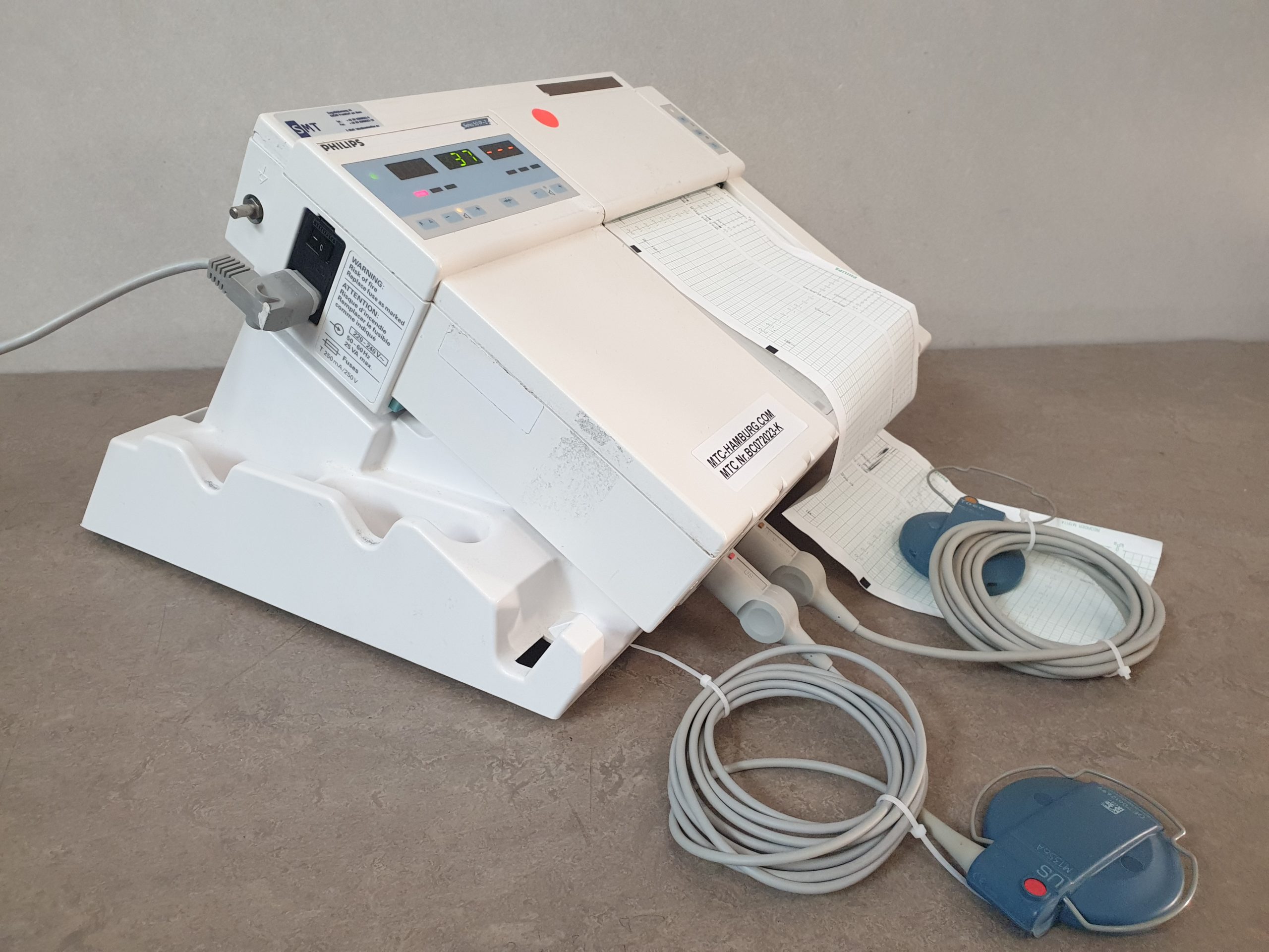 Hewlett Packard HP Series 50IP-2 // 50 IP 2 CTG Fetal Monitor + US – 1356A + Toco Probe 1355A