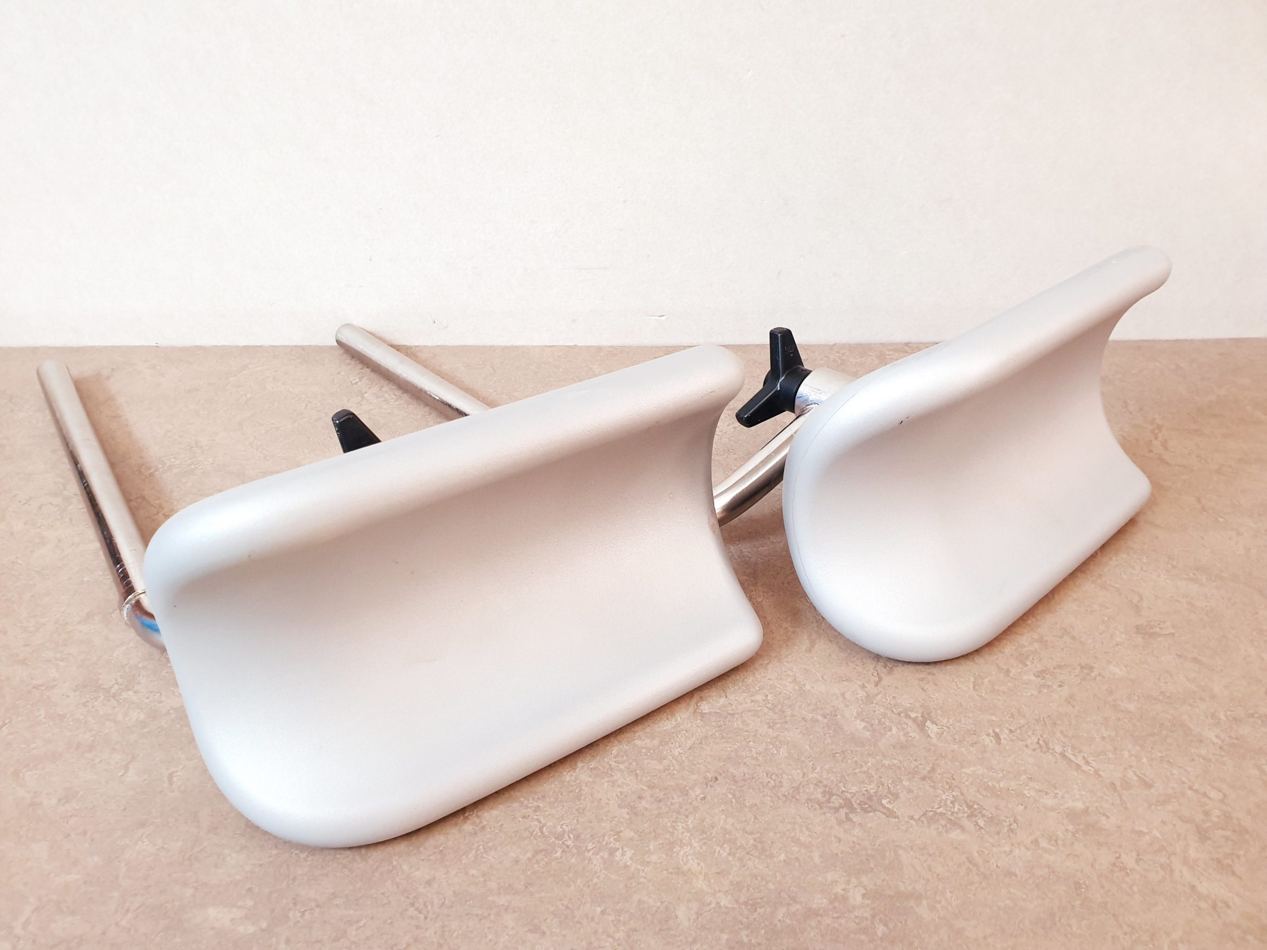 2x Maquet Beinhalter Beinschale Beinauflage – Beige
