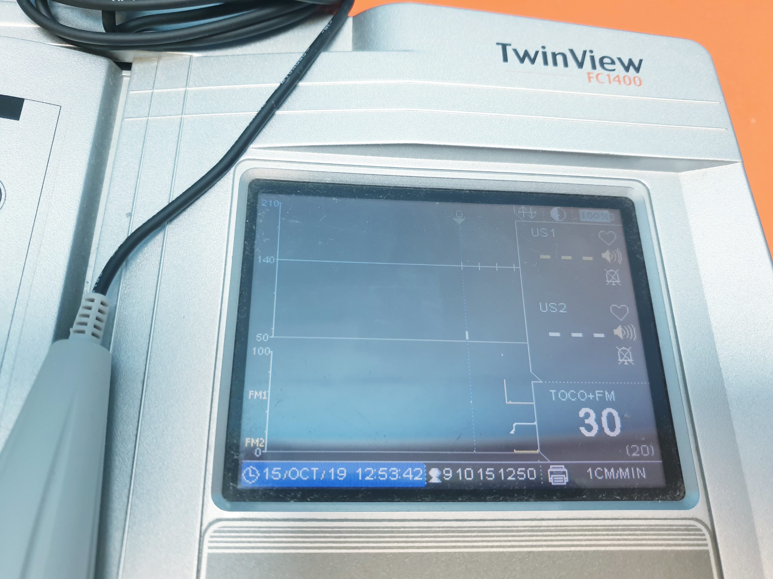 Bionet TwinView FC1400 CTG Fetalmonitor mit 02 US und 1x Toco Sonde ( n )
