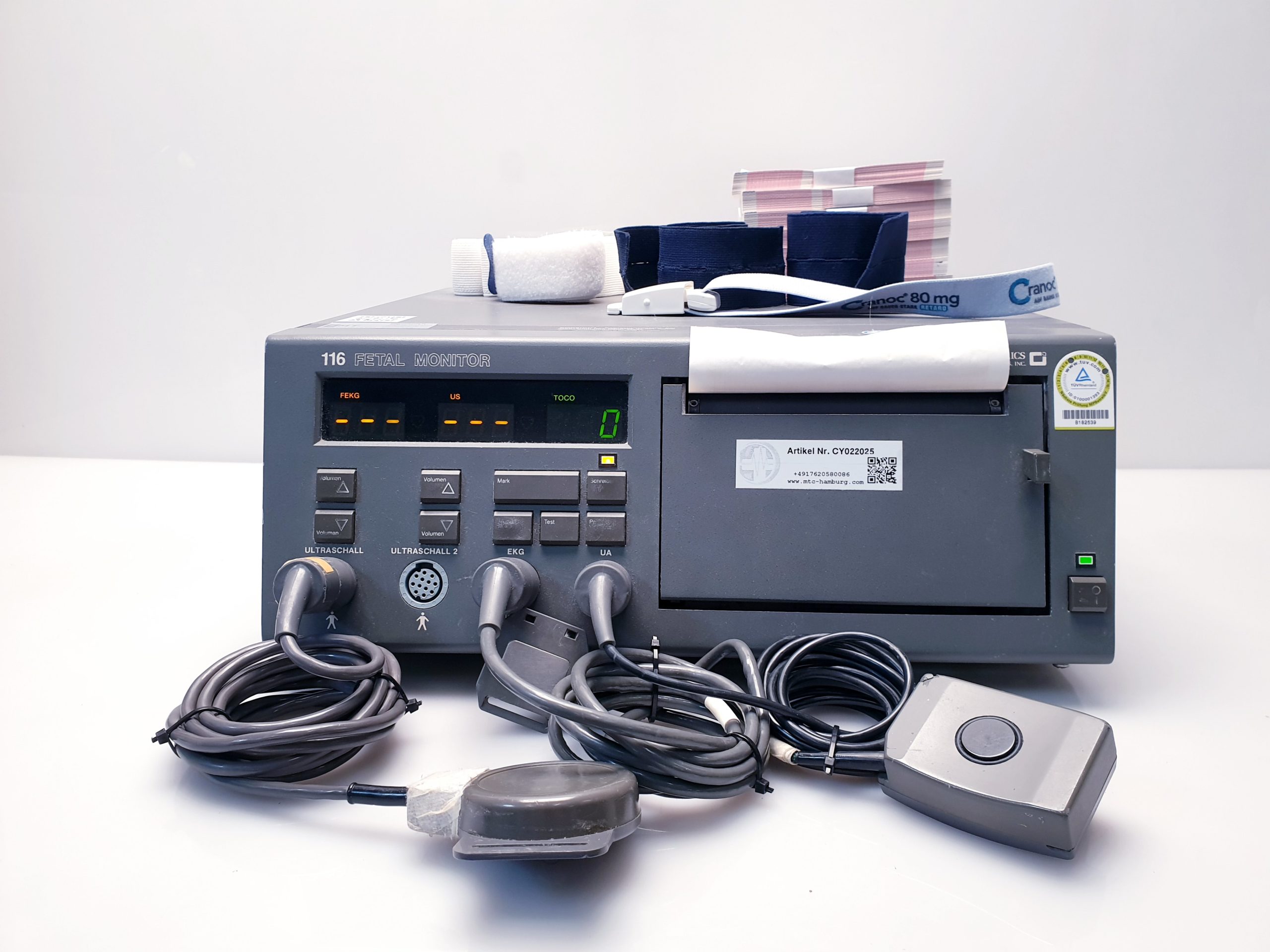 Corometrics 116 Fetal Monitor – CTG mit Aufnehmer