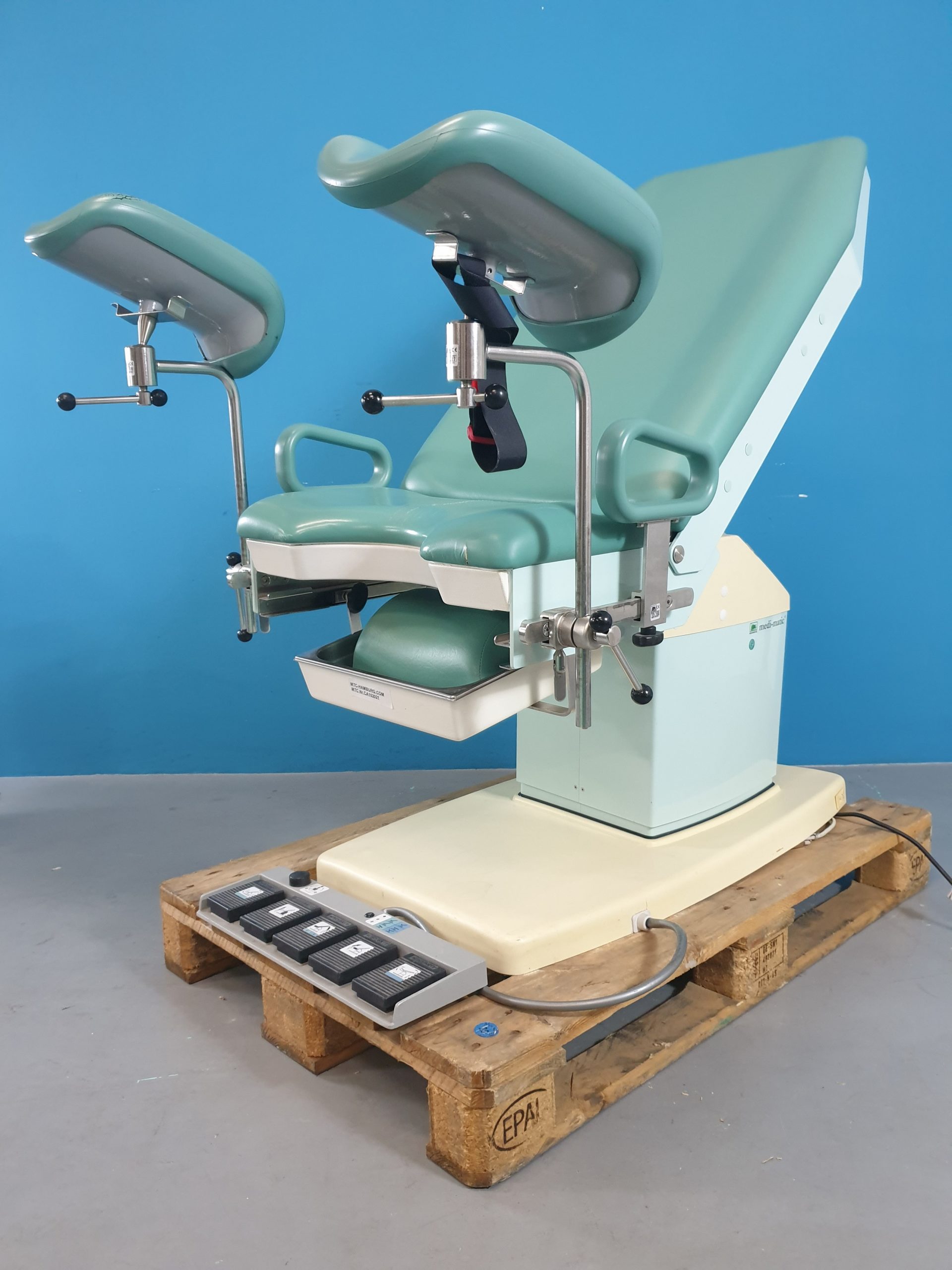 Schmitz Medi-Matic Serie 115.525 Gynäkologischer Untersuchungs-stuhl Gynstuhl