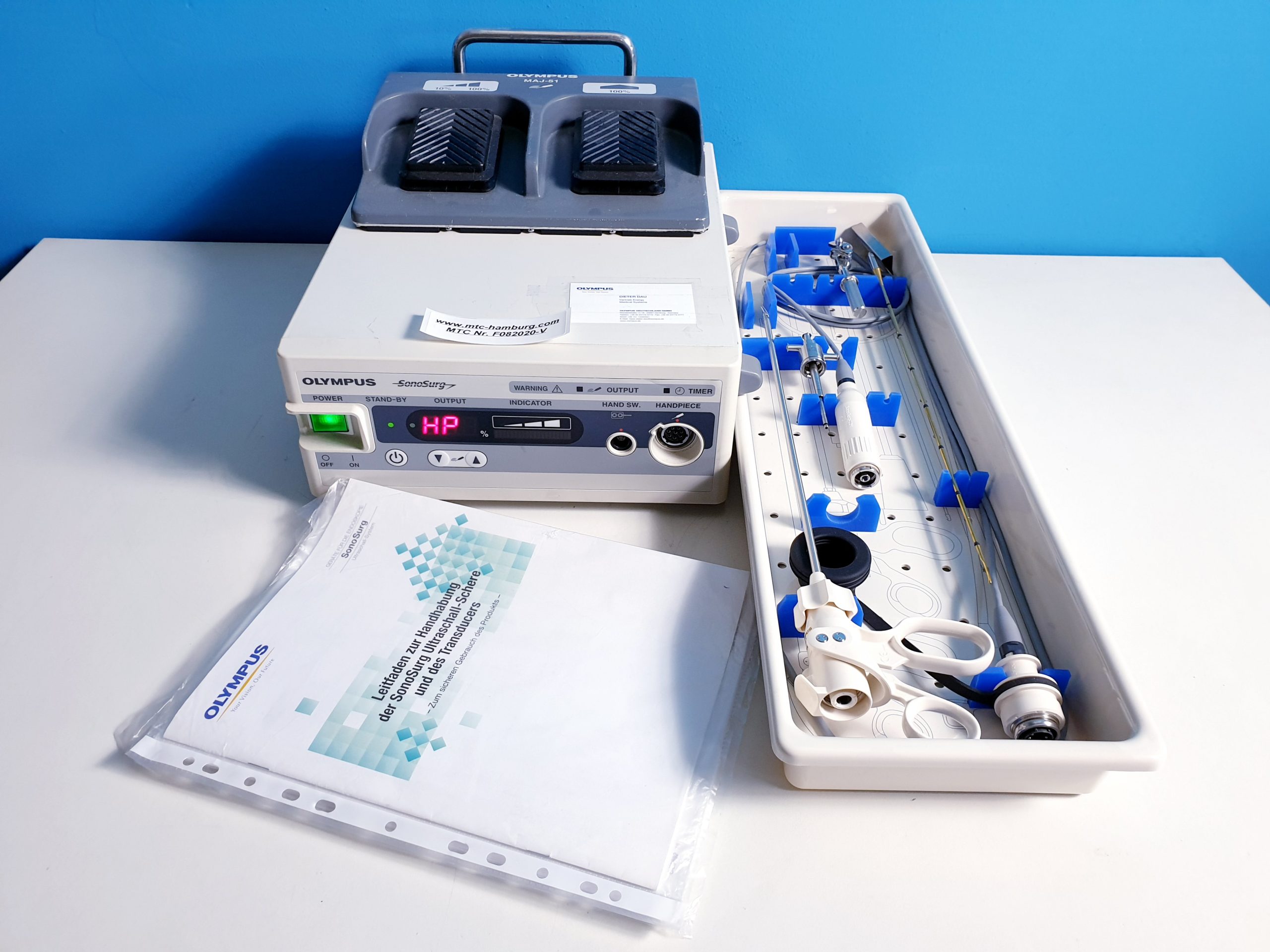 Olympus SonoSurg G2 Electrosurgical Unit with Foot Pedal, MAJ-1117, Except for T3050, T3070, SonoSurg 12H, T3075, …