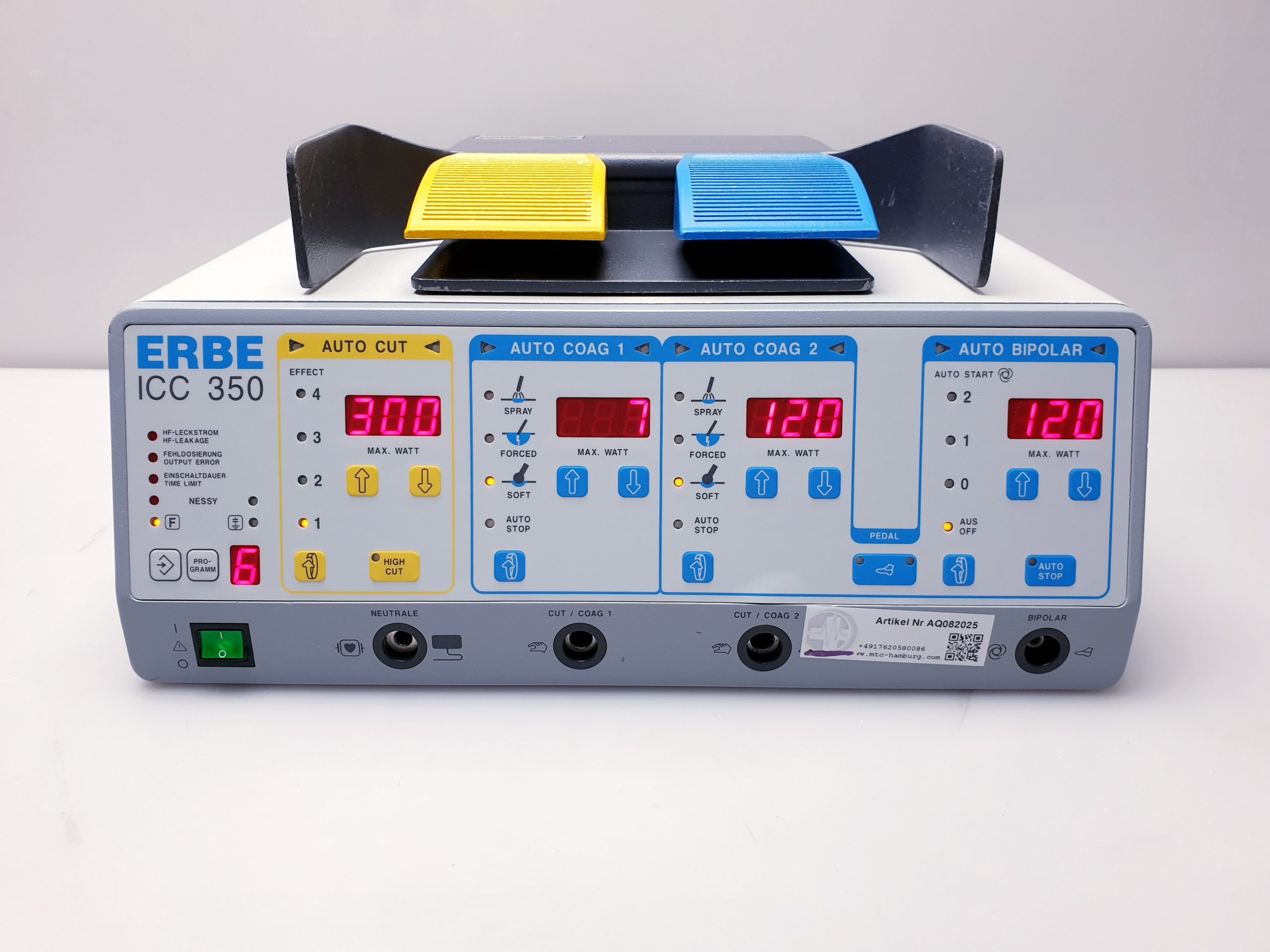 ERBE ICC 350 ICC350 E-Serie HF-Chirurgiegerät 300 Watt Leistung