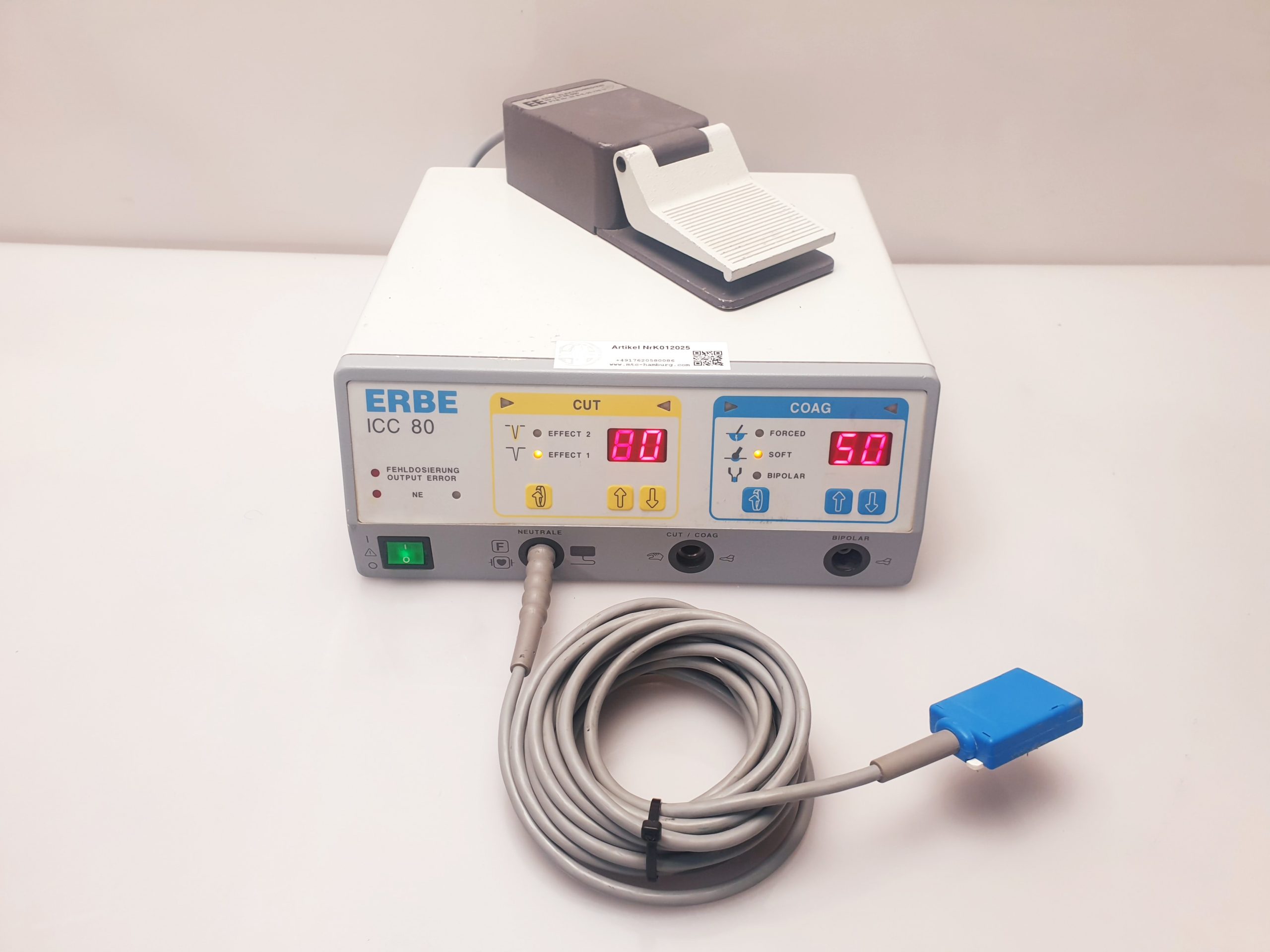 Erbe ICC80 – ICC 80 HF Gerät