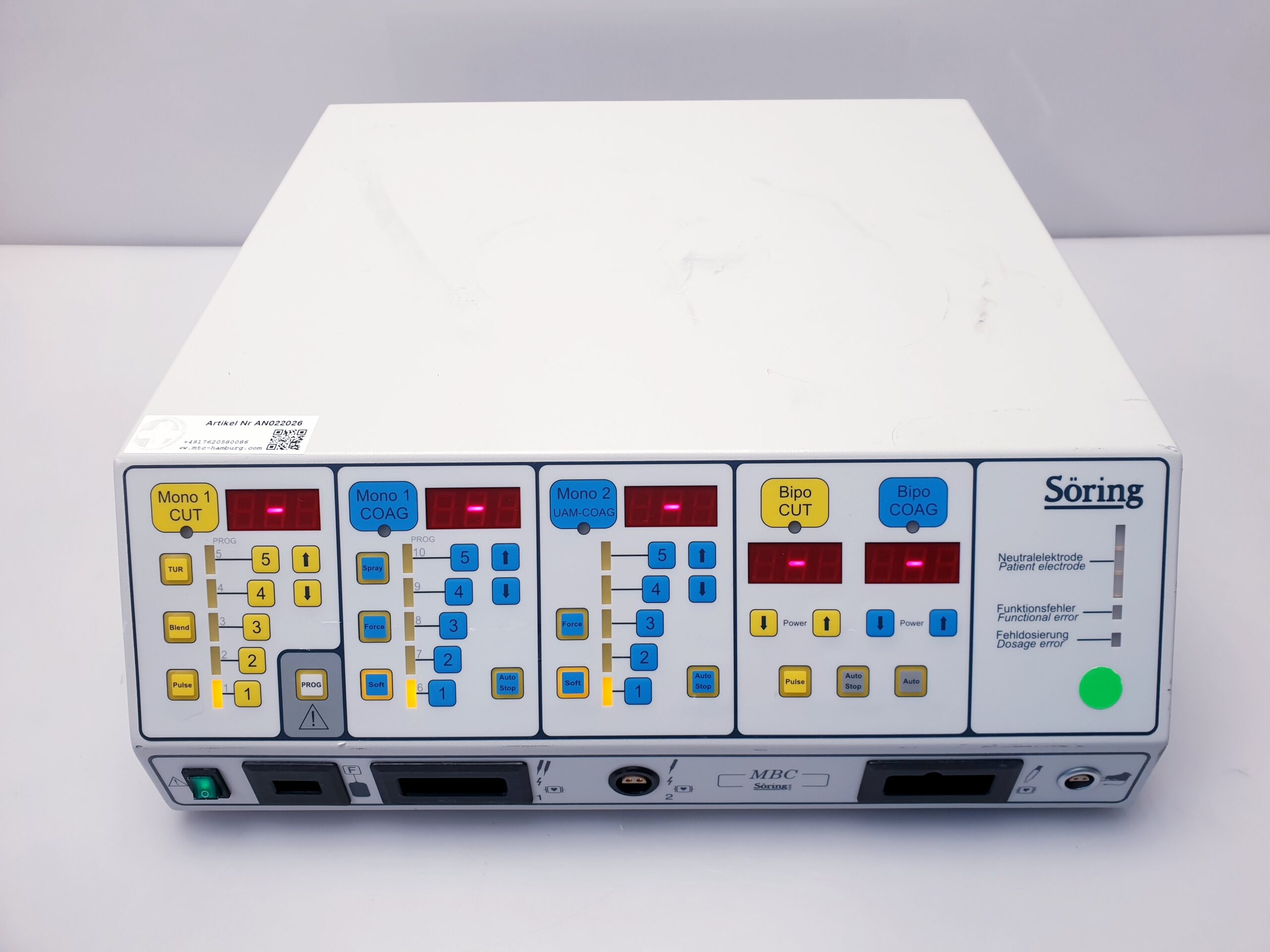 Söring MBC 601 MBC601UAM MBC 601 HF-Chirurgie-Generator