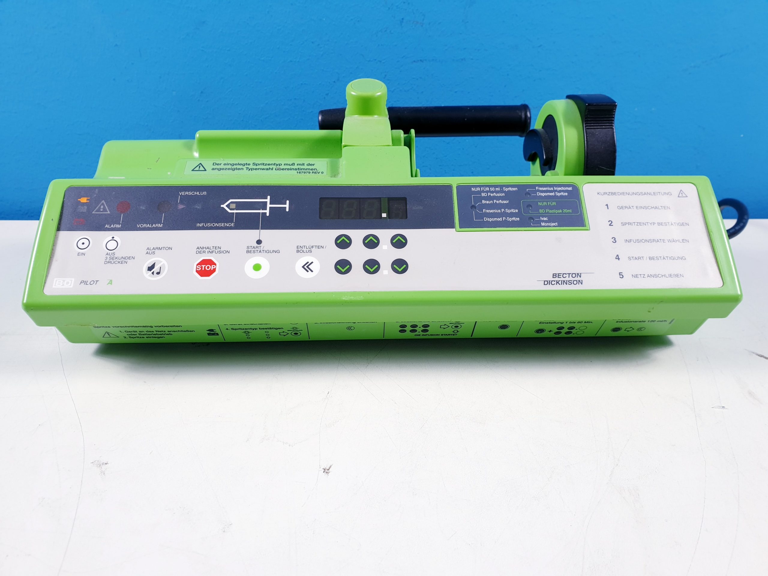 Becton Dickinson Fresenius Pilot A Spritzenpumpe BD Pilot
