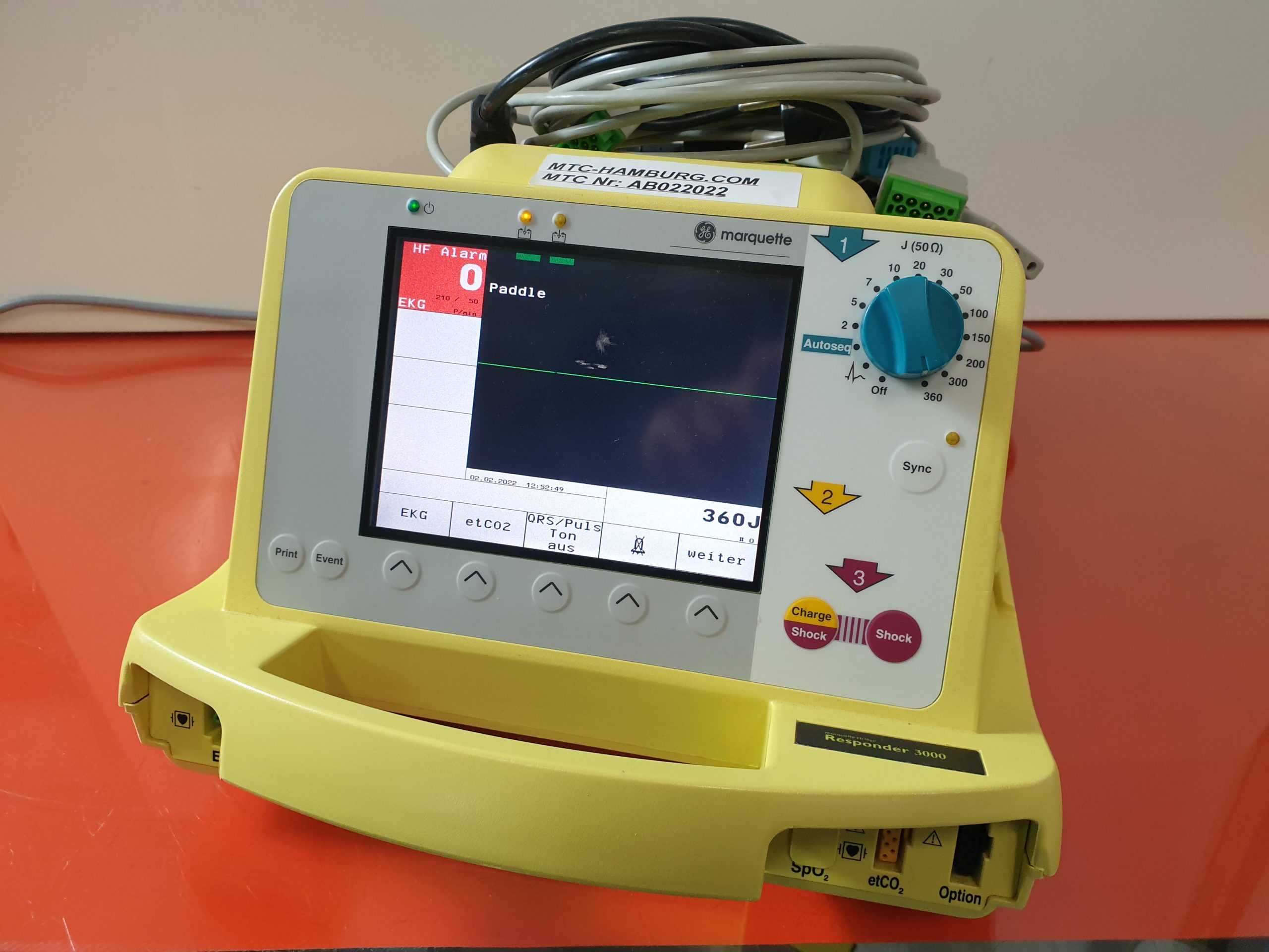 GE MEDICAL RESPONDER 3000 – Defibrilator – Defi
