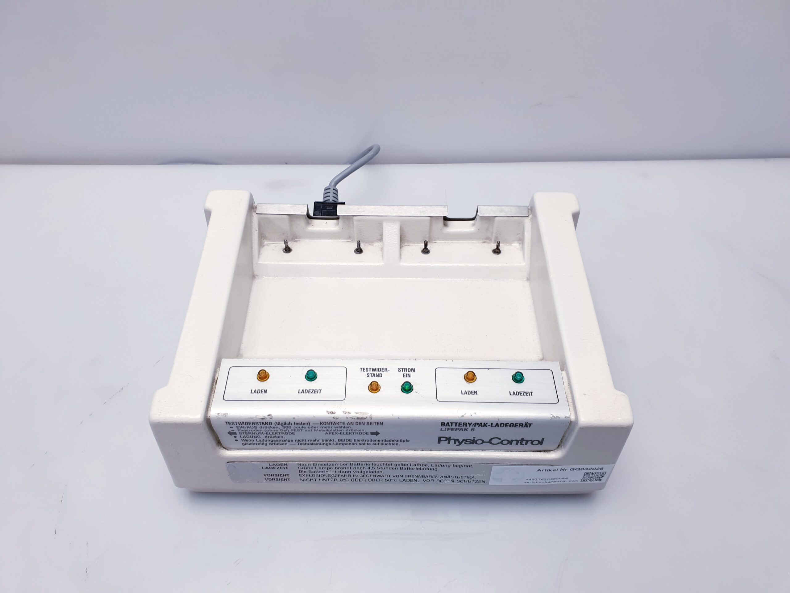 Physio-Control LIFEPAK 5 Ladegerät für Akkus des Defibrillators