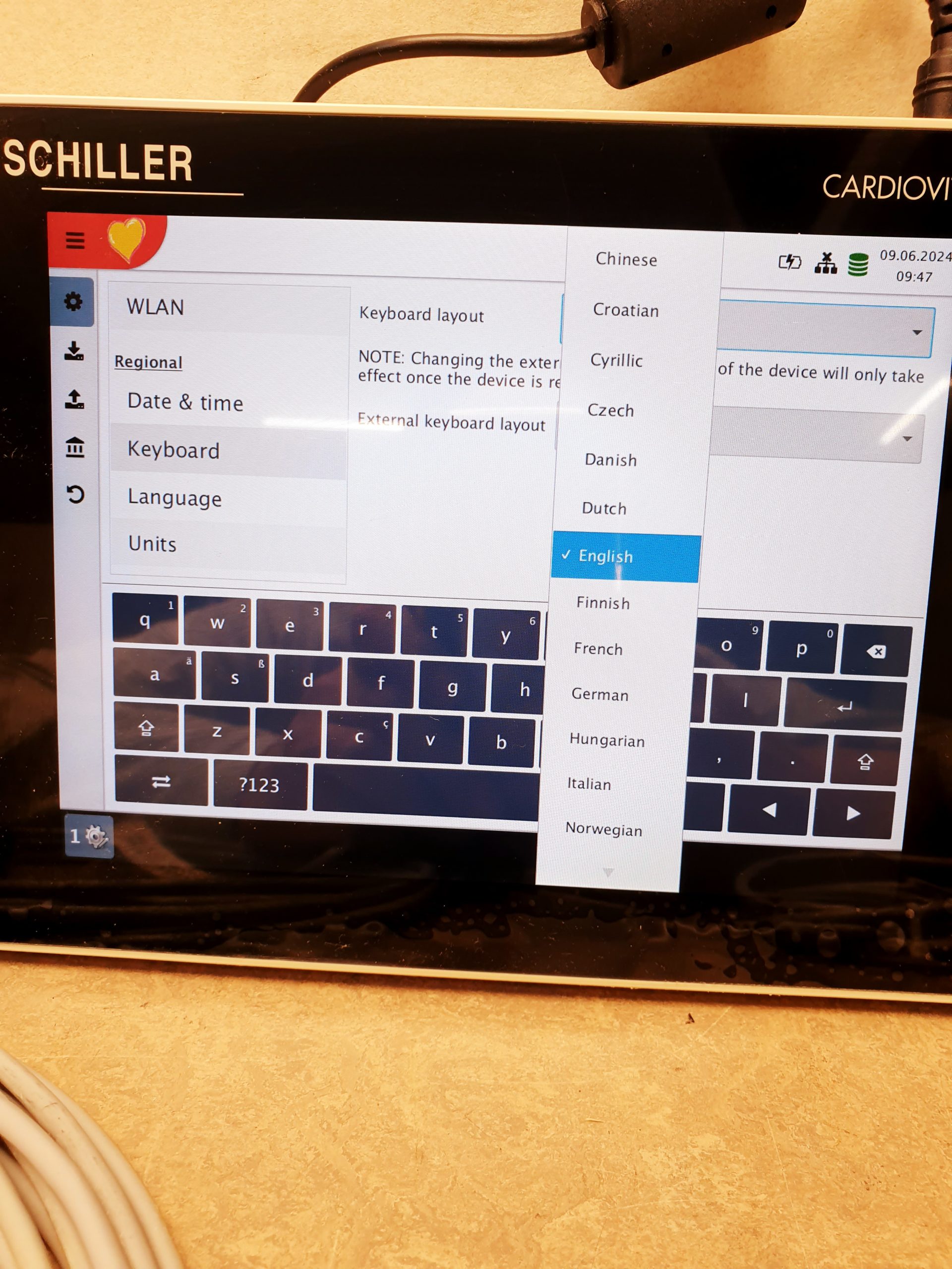 Schiller CARDIOVIT FT-1 Touch 12 Kanal EKG Gerät