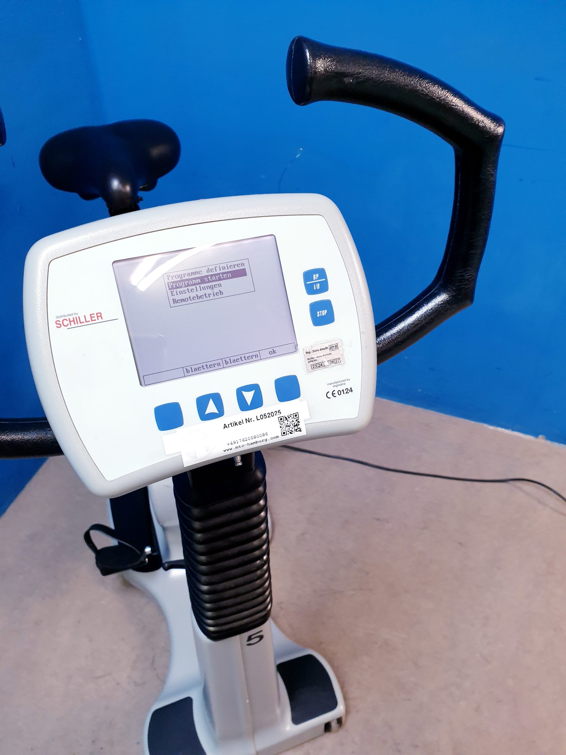 Schiller Ergosana ERG 911 S – ERG911S – Fahrrad-Ergometer Ergometer