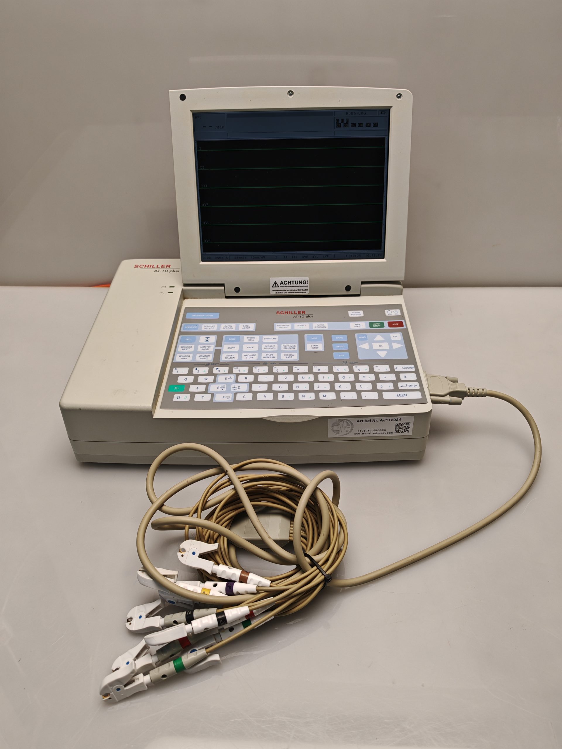 Schiller AT-10 PLUS EKG 12 Kanal Gerät mit LCD Display