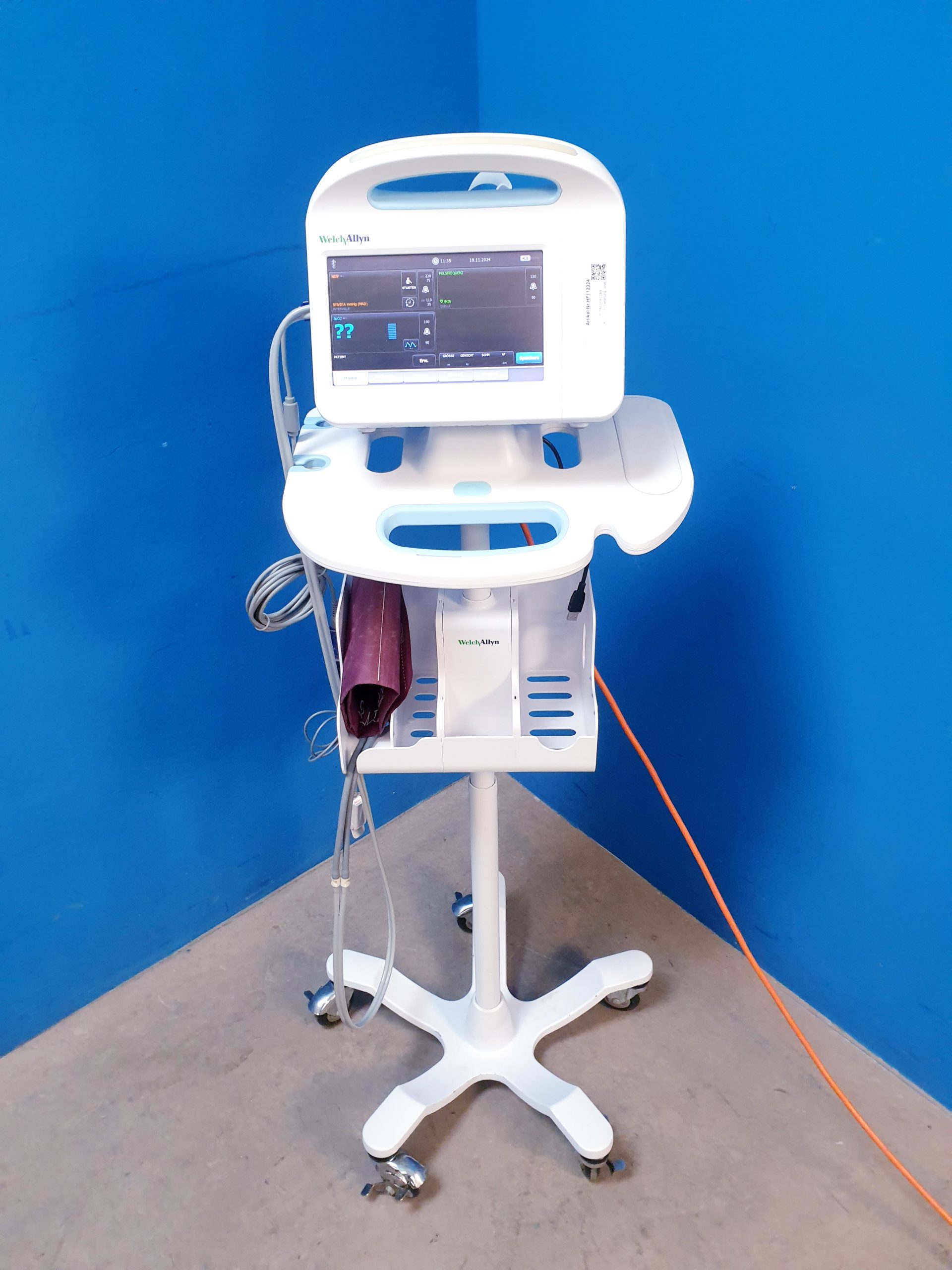 Welch Allyn Vital Signs Monitor 6000 Series NIBP SPO2 EKG UND TEMP