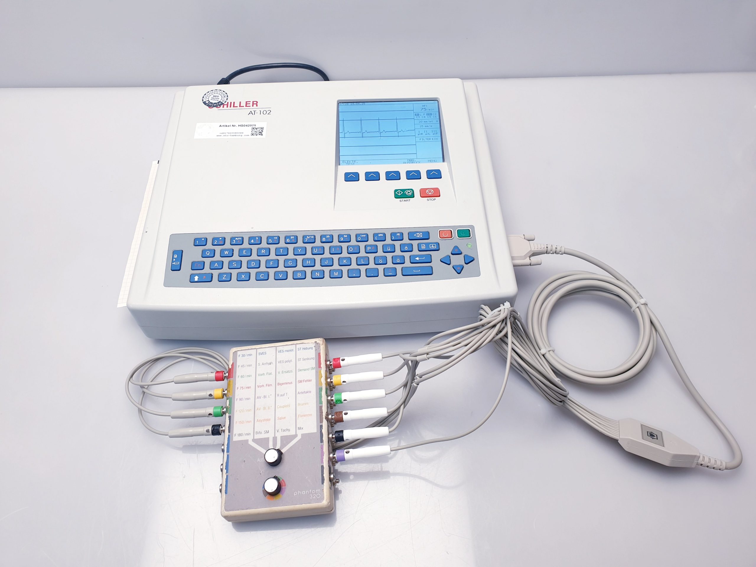 Schiller AT-102 plus – EKG – mit Patientenkabel