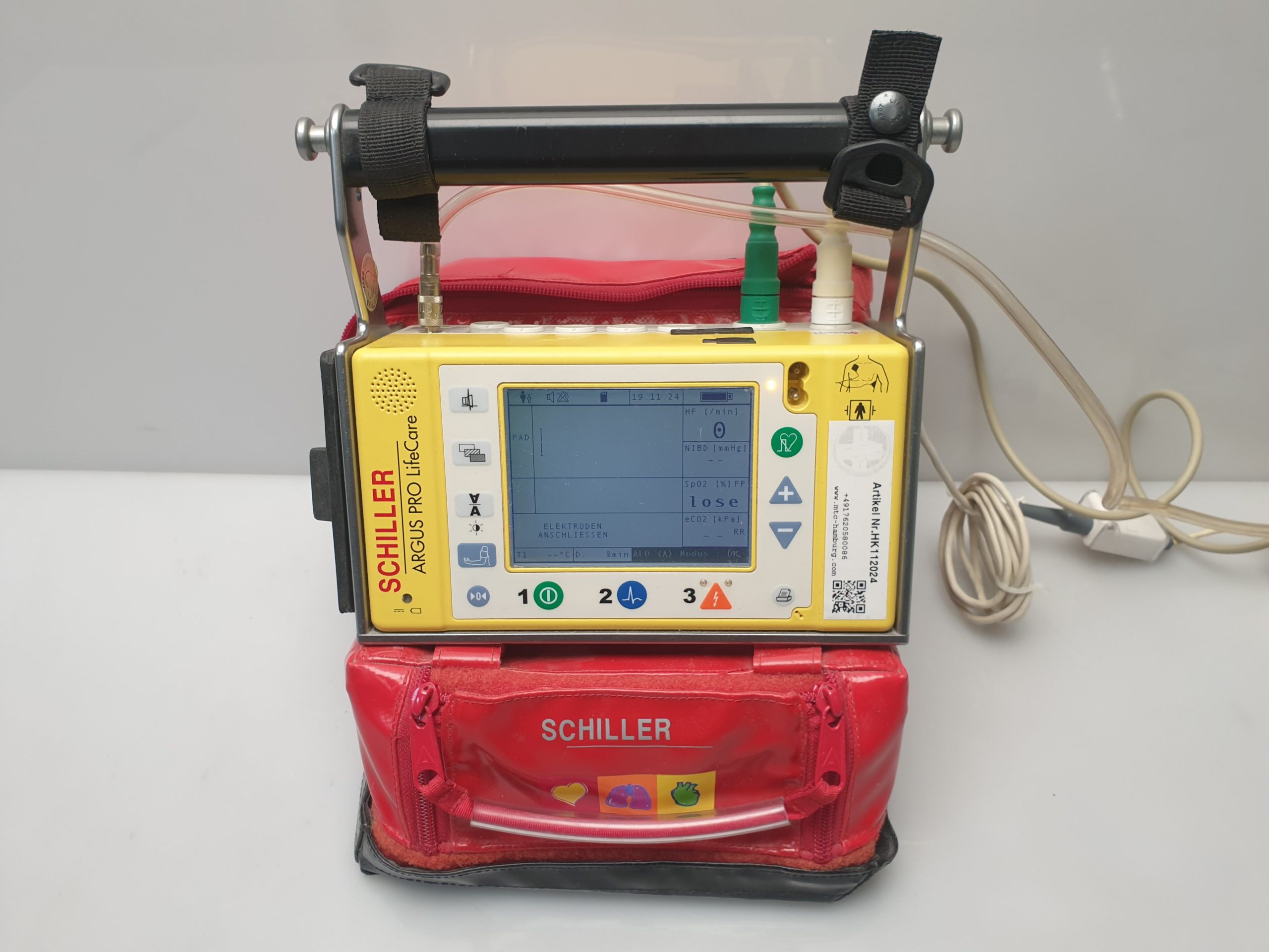 Schiller ARGUS Pro LifeCare Notfall AED Defibrillator