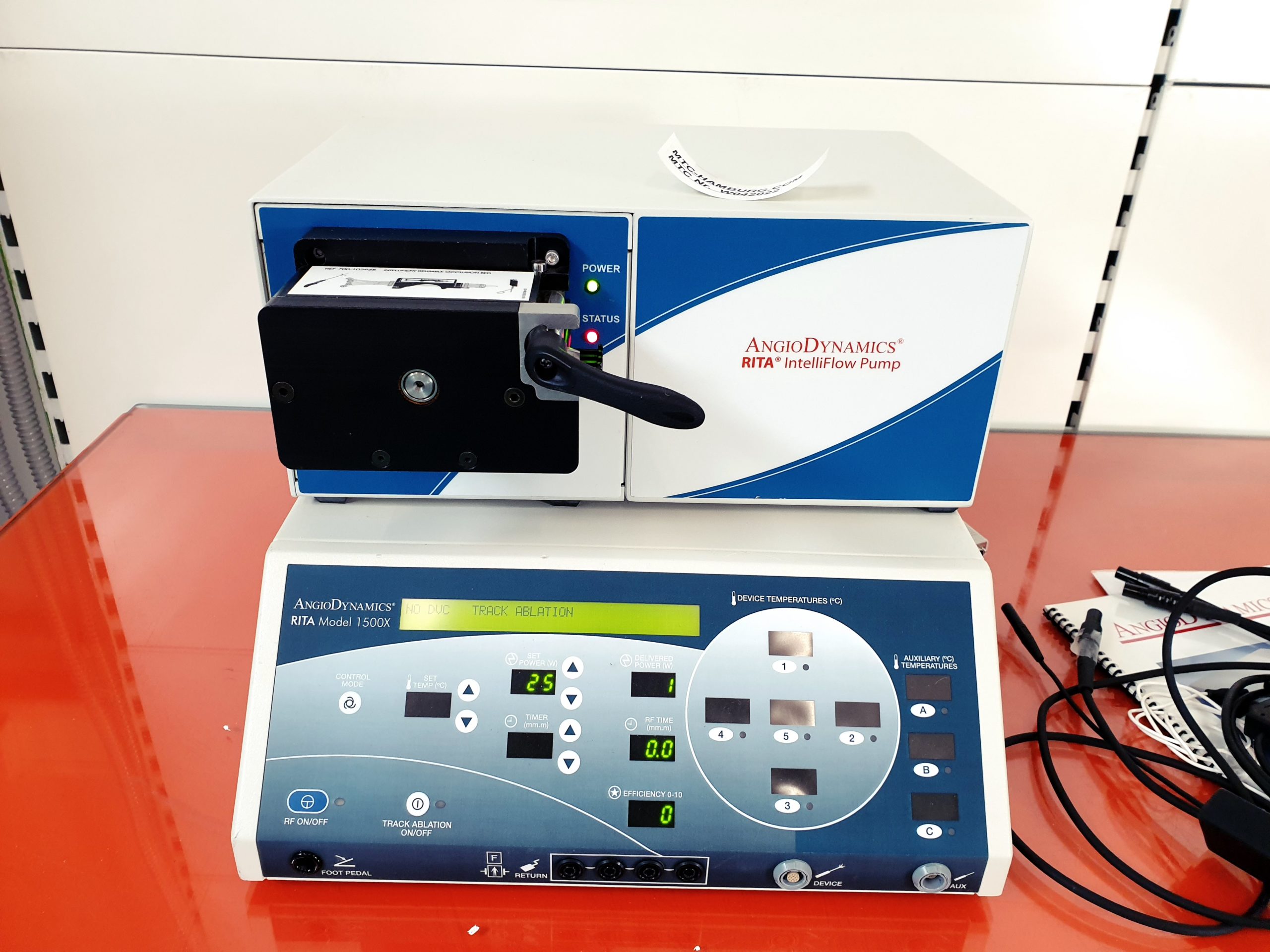 Rita AngioDynamics intelliFlow Infusion Pump + 1500X RF Generator