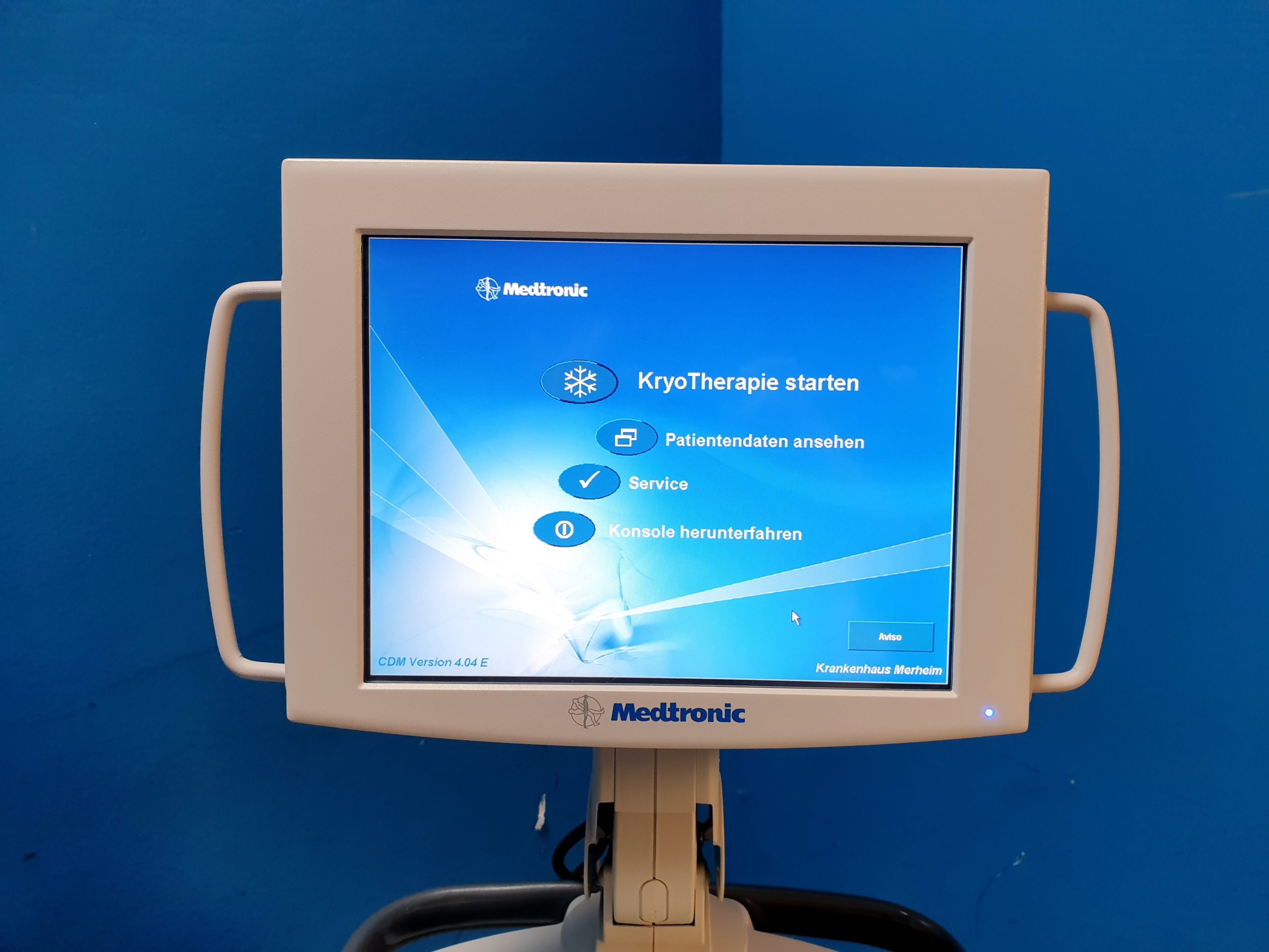 Medtronic CryoConsole CryoCath 106E2 // CDM Version . 4.04E