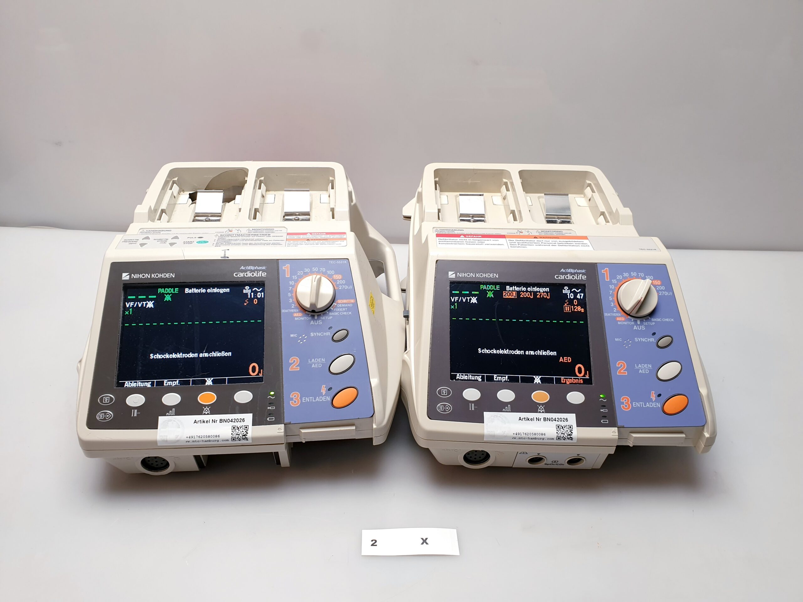 Nihon Kohden TEC-5521K Actibiphasic Cardiolife Defibrillator – Defi