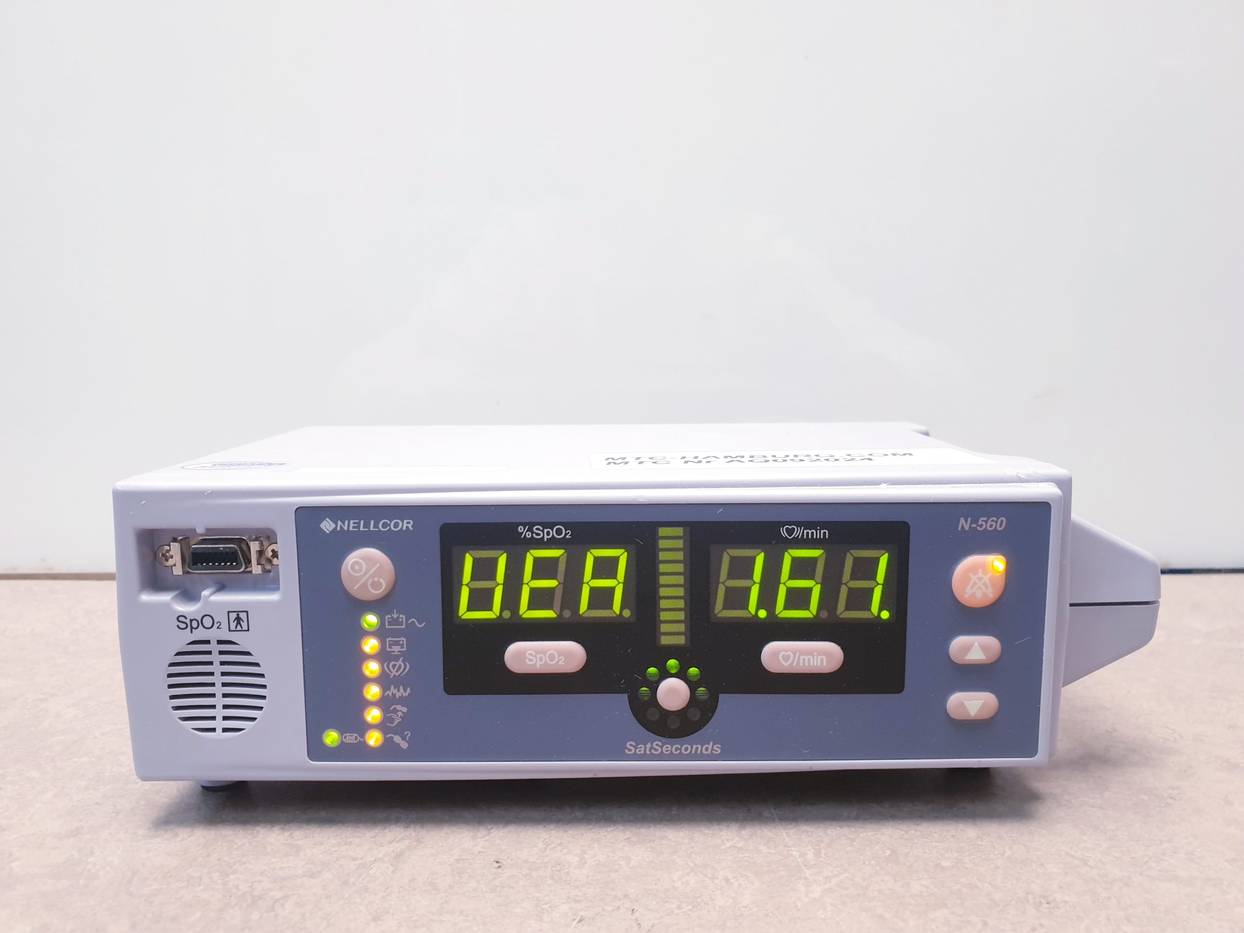 Nellcor N-560 SpO2 Pulsoximeter Sauerstoffmessgerät, Sauerstoffsättigung