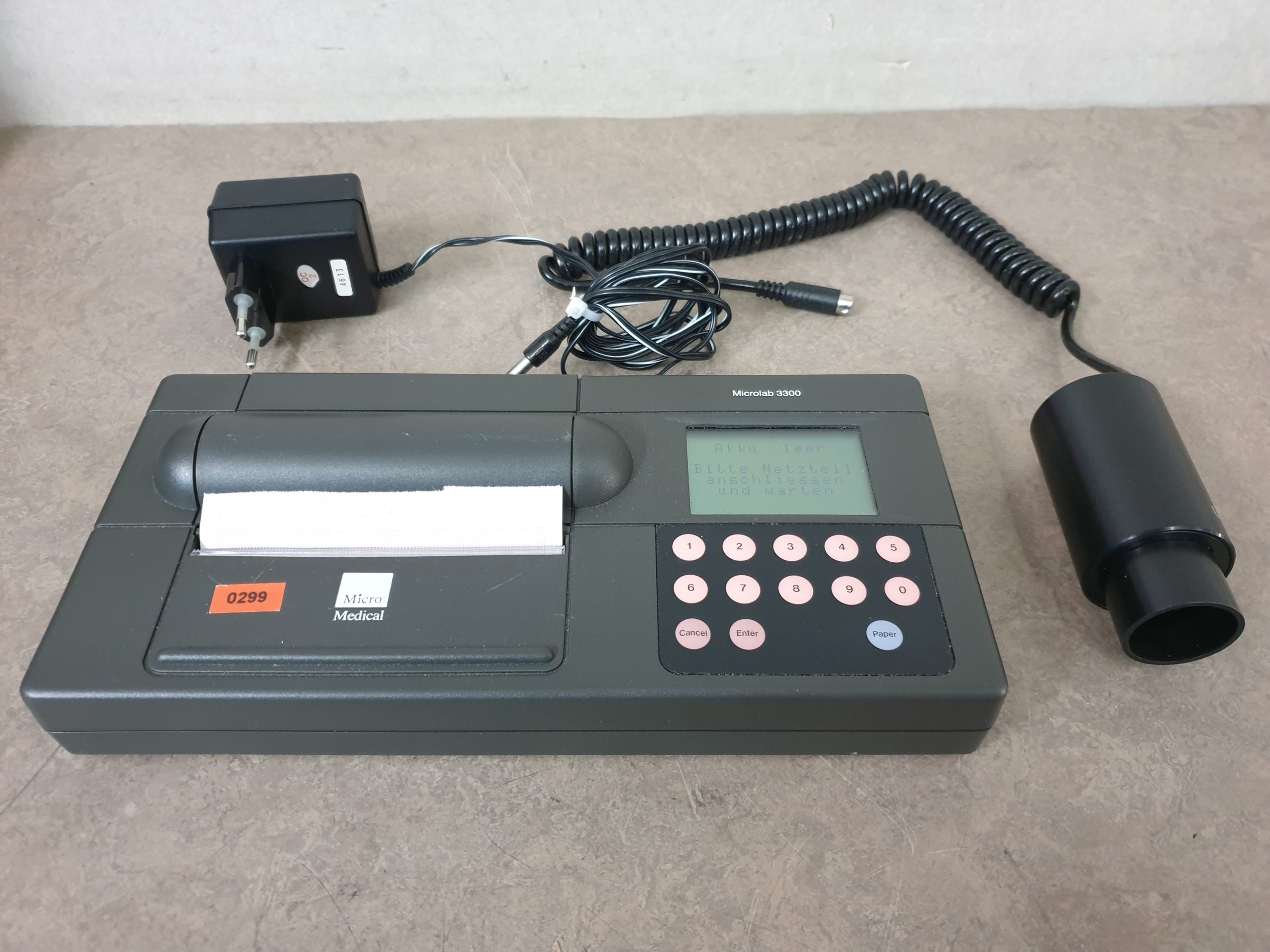 MICRO MEDICAL MicroLab 3300 Spirometer Mk4
