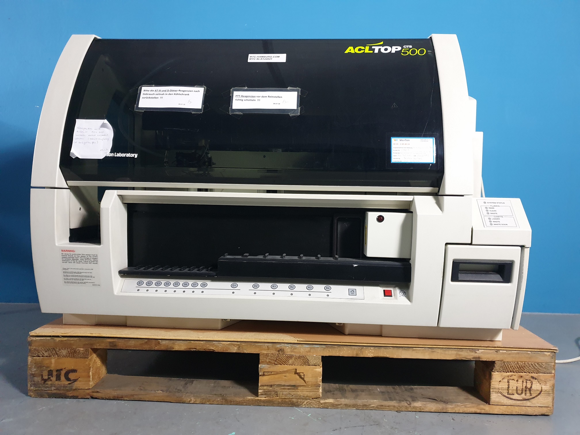 CTS ACLTOP 500 // ACL TOP 500 automatisches Koagulationsmessgerät Coagulation Analyzer