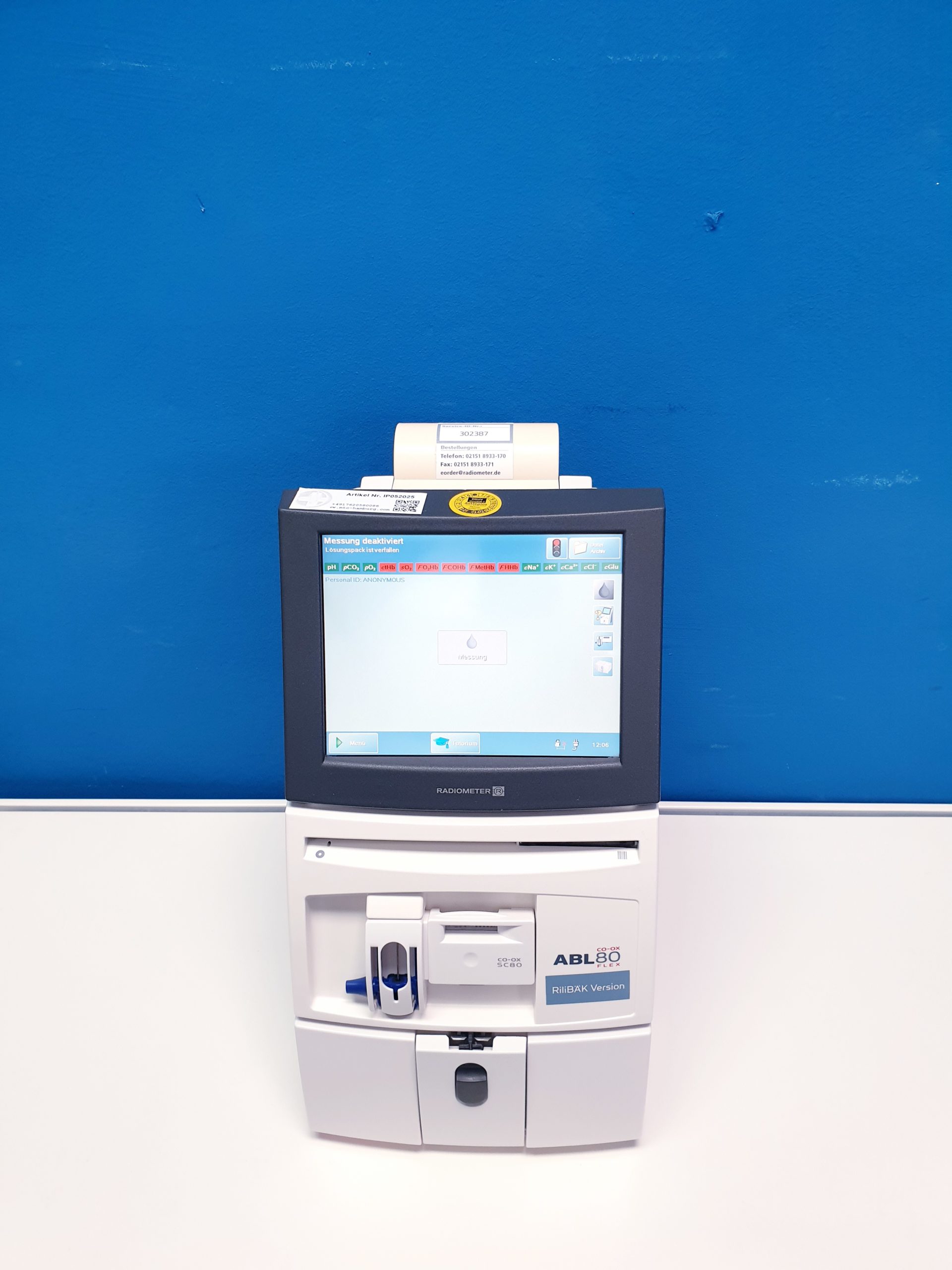 Radiometer ABL80 FLEX CO-OX