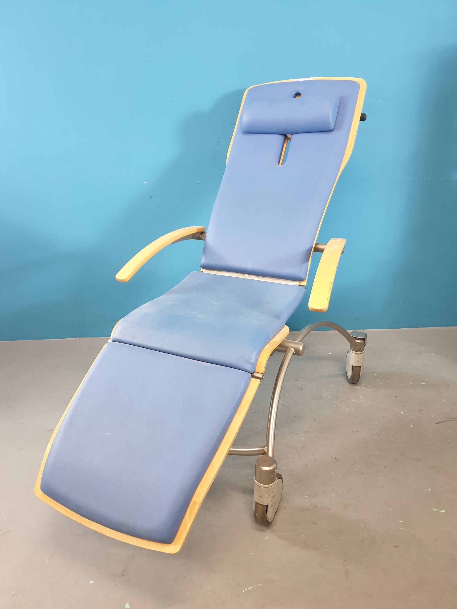 BRUMABA CADDY Patiententransporter; Stuhl, Liege, Transporter Aufwachliege – Blau