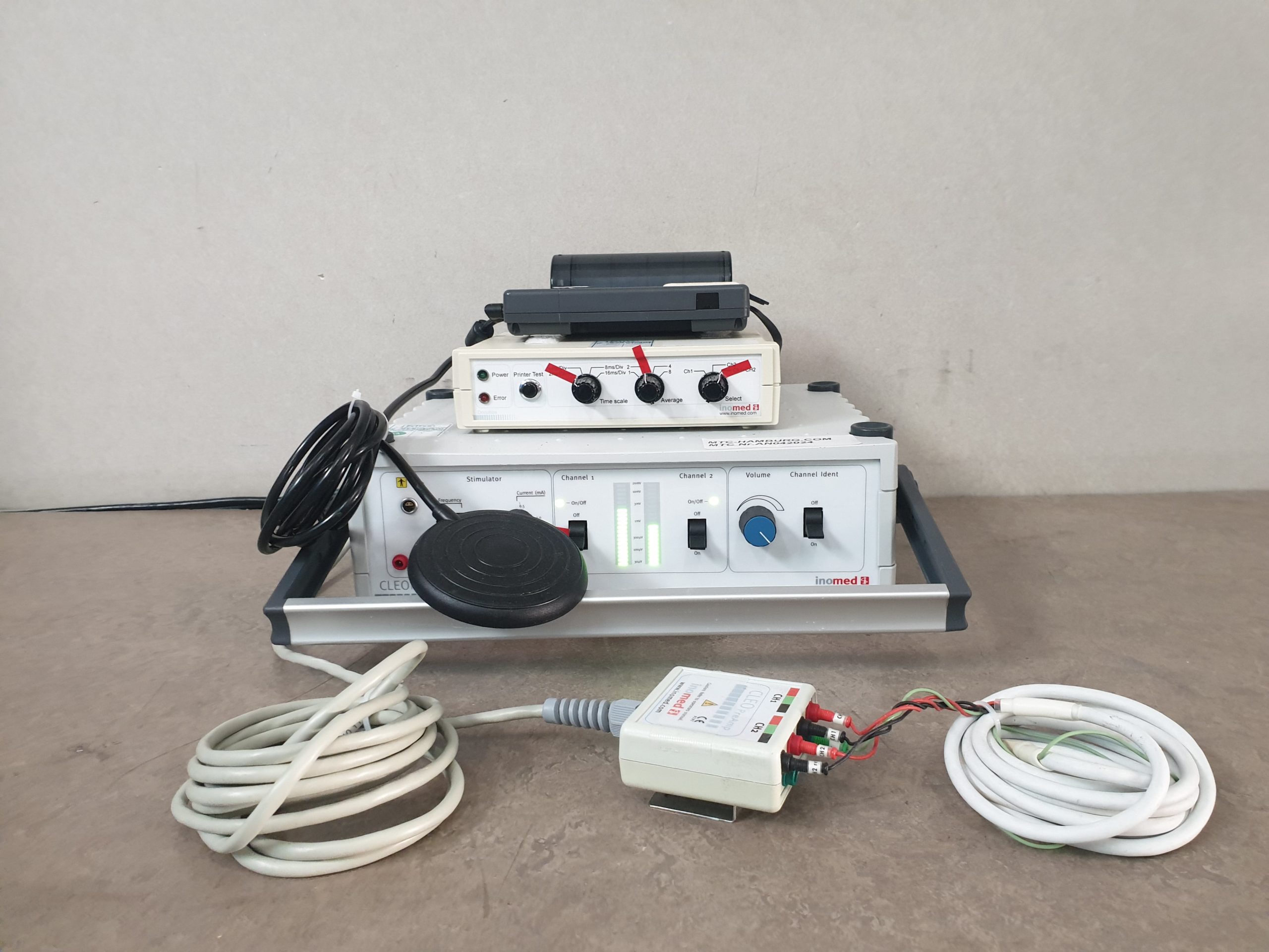 Inomed CLEO NerveMonitor + Docubox + Printer + Zubehör