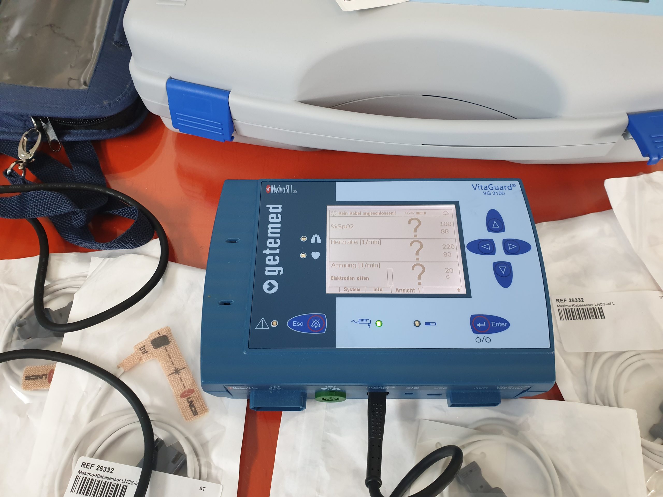 Getemed VitaGuard VG3100 Überwachungsmonitor Herz-, Atmungs- und SPO2-Überwachung