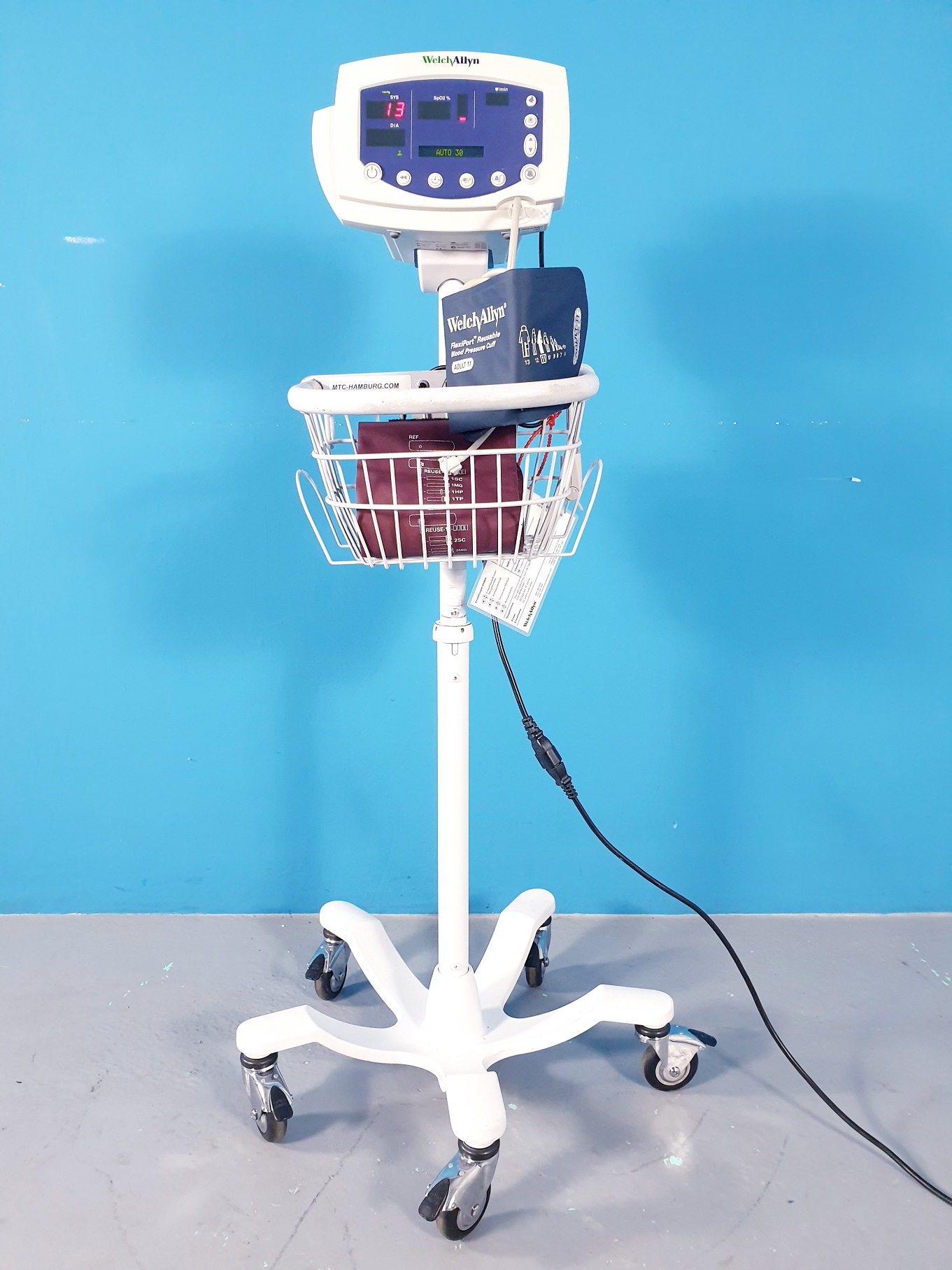 WELCH ALLYN Vital Signs 53N0P Monitor NiBP + SpO2 Fahrbar