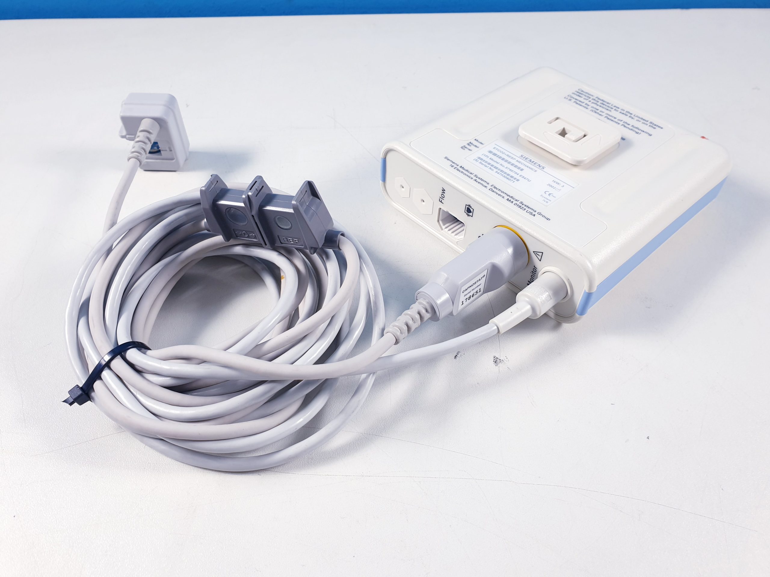SIEMENS 5740704 E547U ETCO2 + RESP MECHANICS + CAPNOSTAT 178651