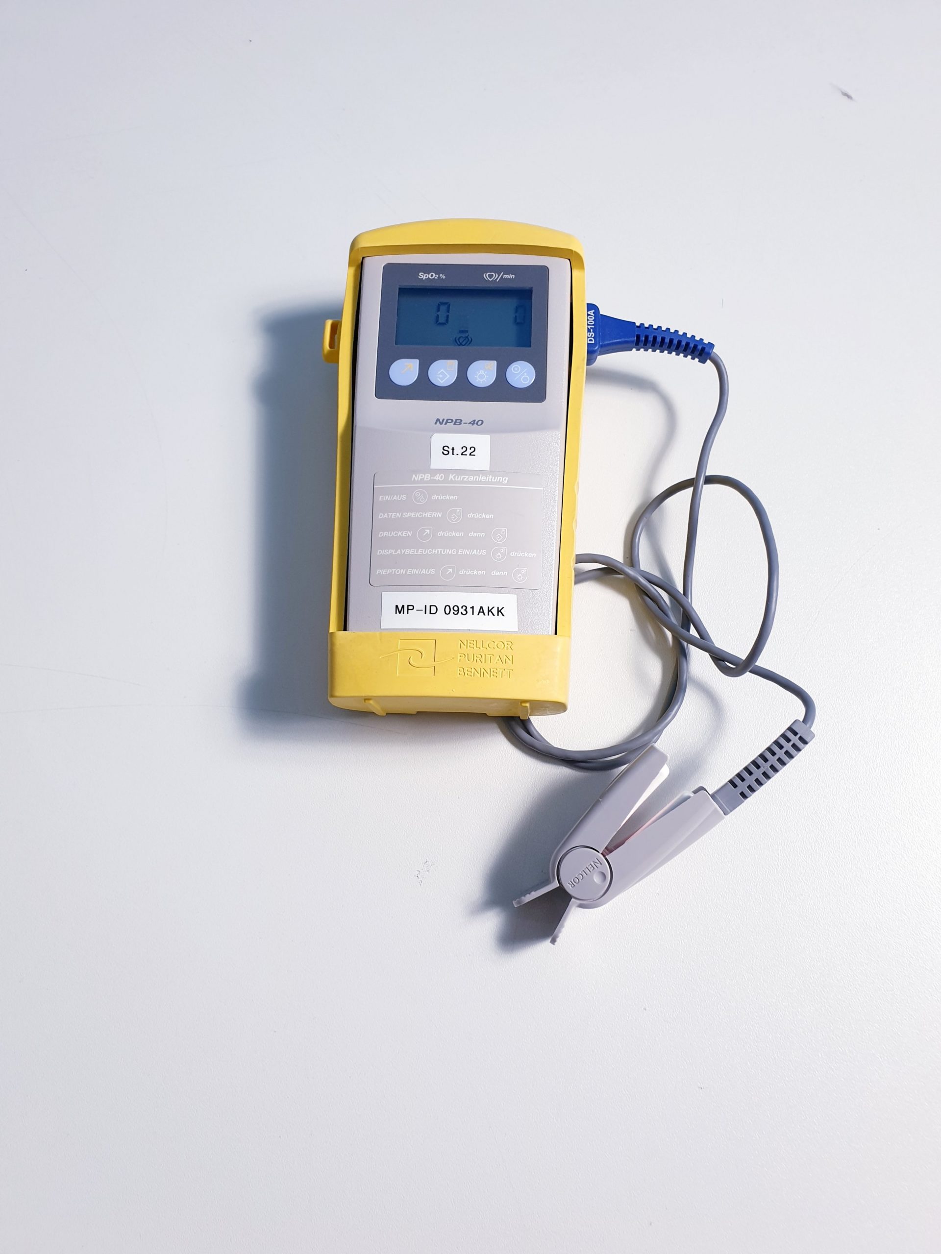 Pulsoxymeter Nellcor NPB-40 OXYMAX SpO2 mit Fingersensor