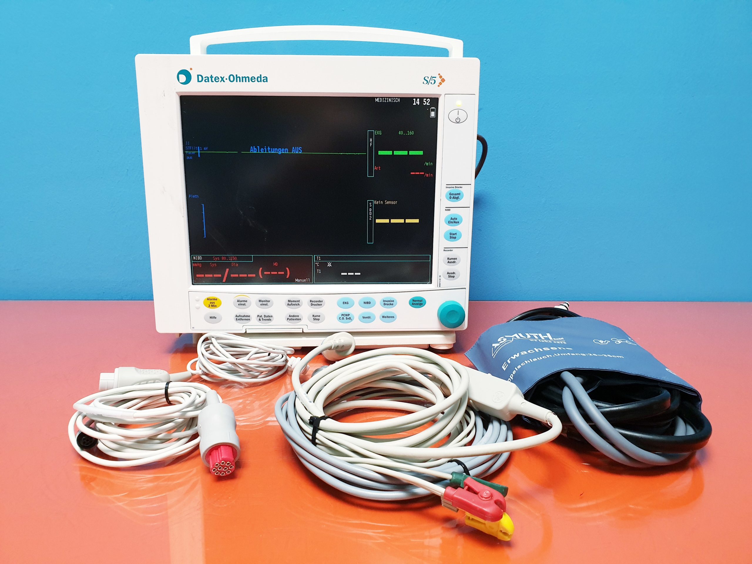 GE Datex Ohmeda S5 // S/5 // F-CMC1..01. // N-CMNET MIT Modul und Zubehör