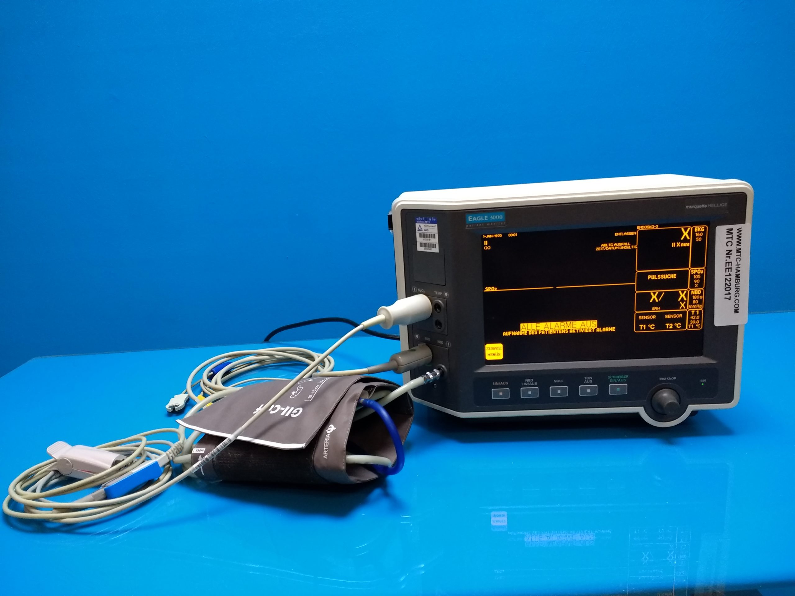 GE Marquette Eagle 3000 Patientenmonitor-EKG, NIBP, Spo2,….