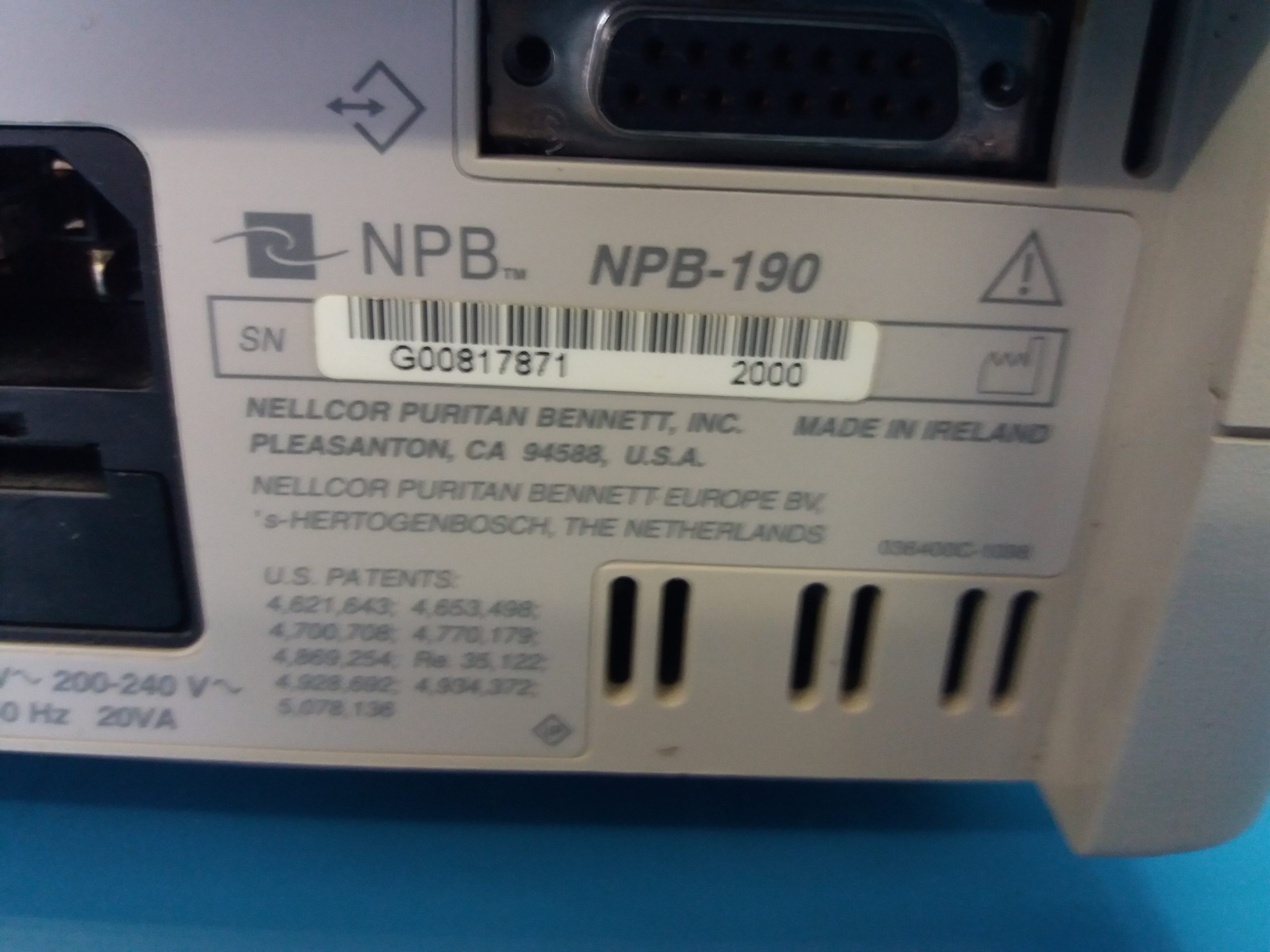 Nellcor NPB-190 Pulseoxymeter