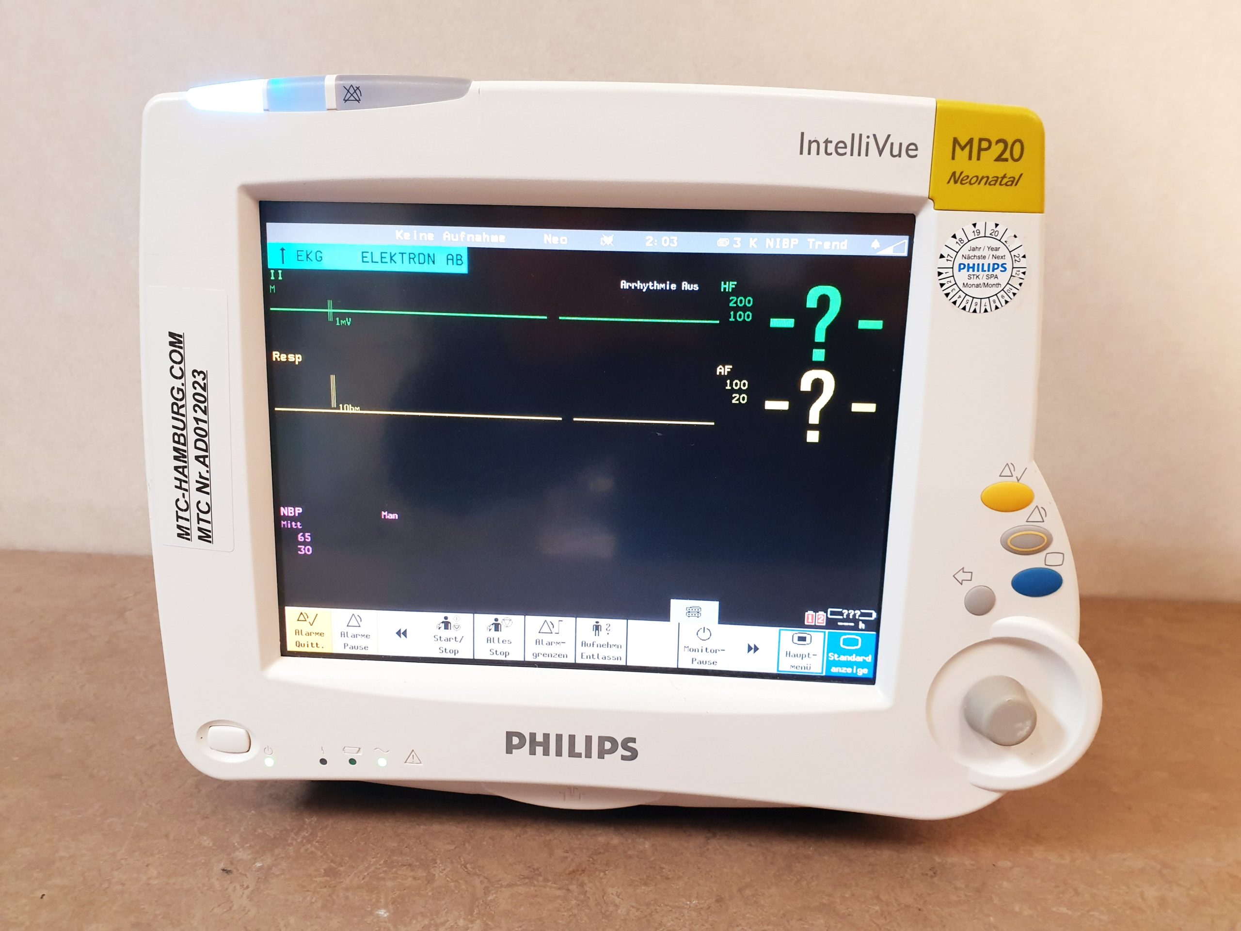 Philips IntelliVue MP20 Neonatal Überwachungsmonitor mit Modul